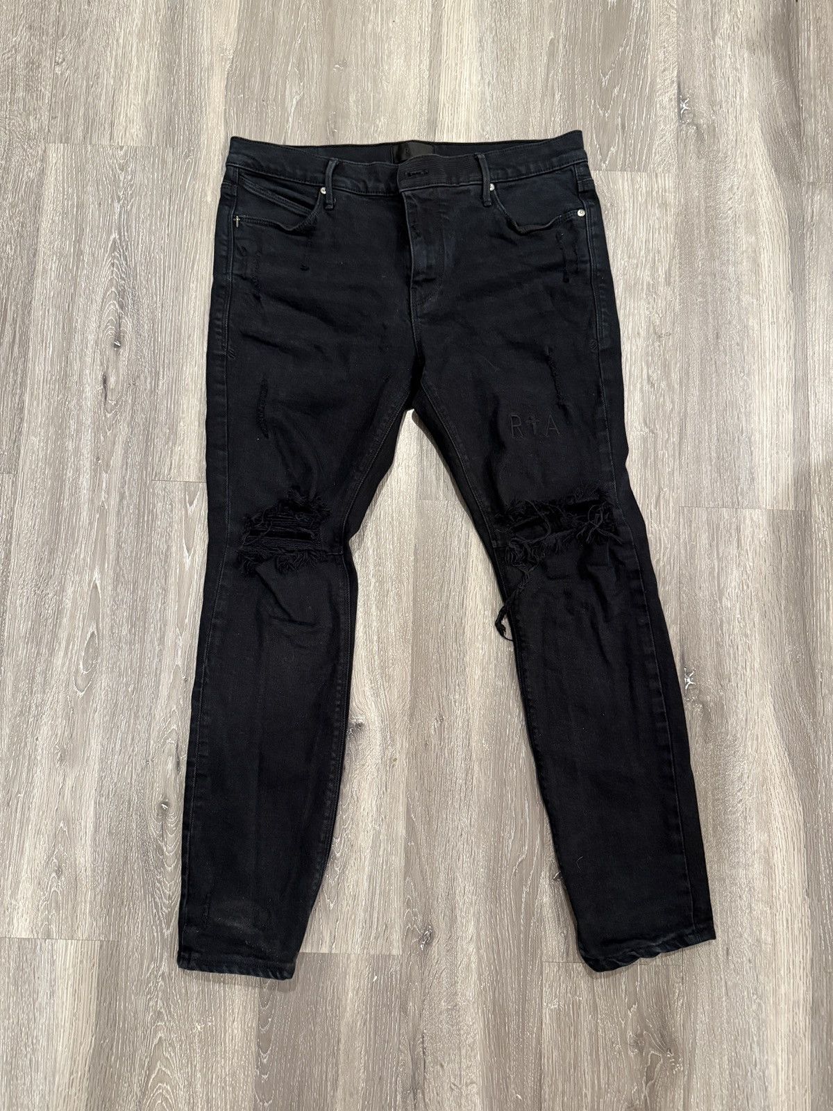 Rta Black RTA Ripped Jeans Size 33 Size US 33 - 1 Thumbnail