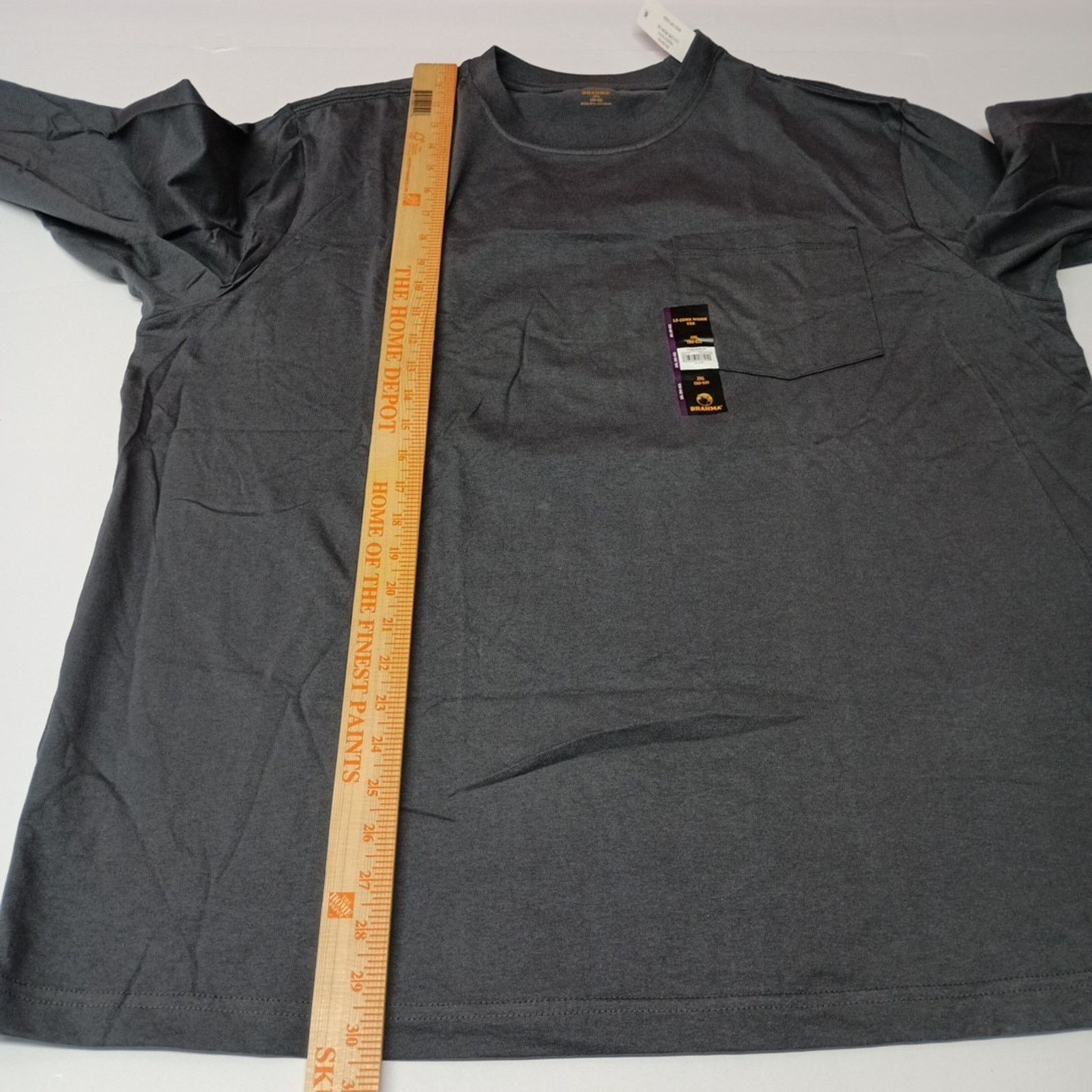 Other 2 Brahma Core Work T-Shirt 2XL 50-52 Gray, Black Pocket Tee Size US XXL / EU 58 / 5 - 7 Thumbnail