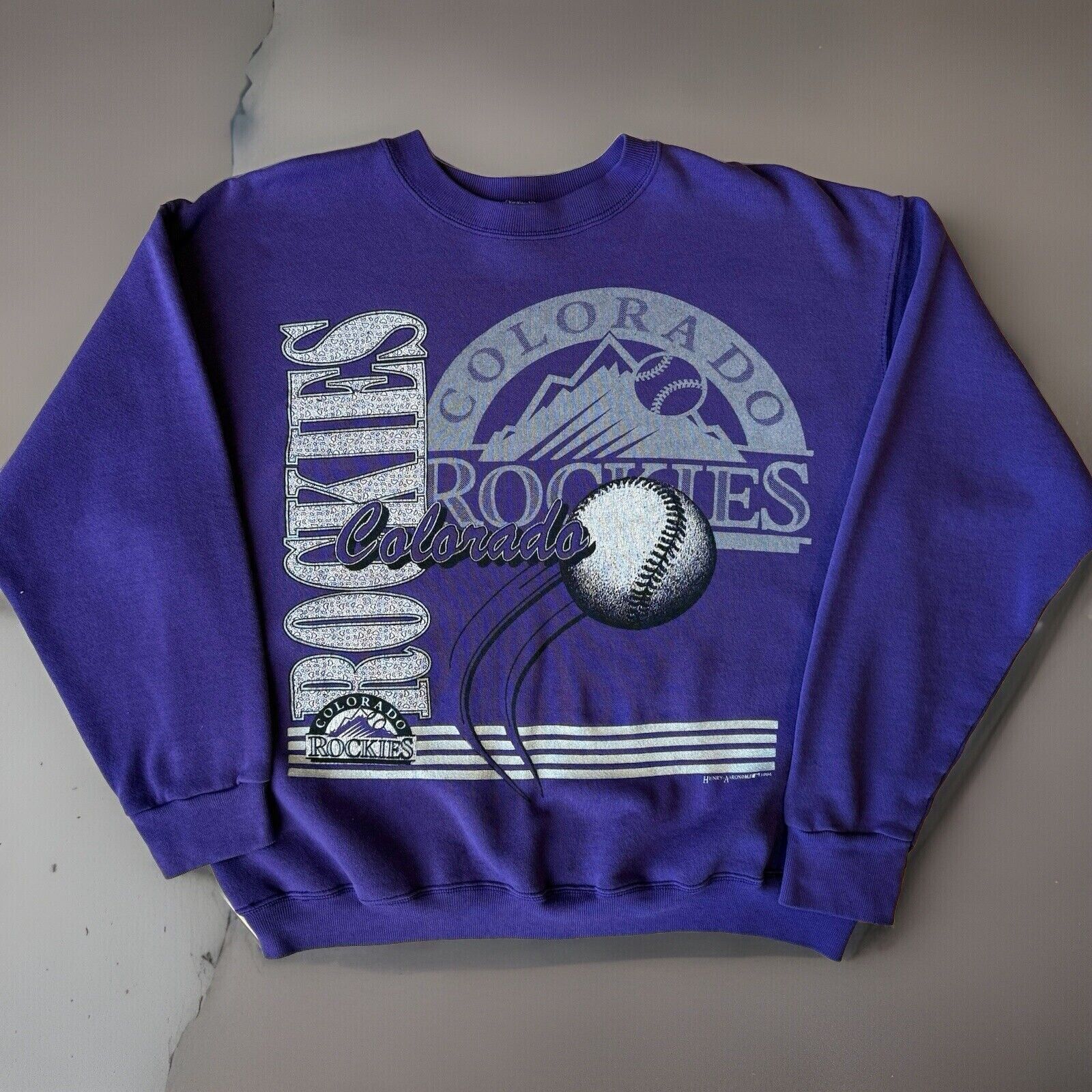 Colorado Rockies baseball 90s online starter brand vintage sweatshirt MLB