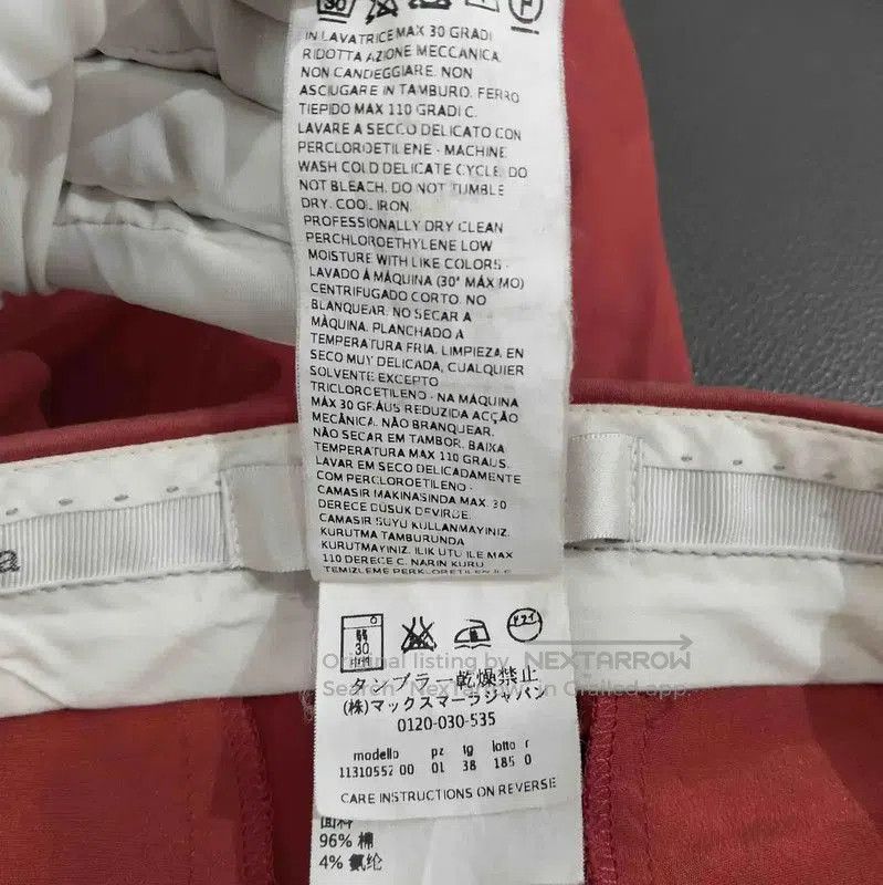 Max Mara MaxMara Spring Autumn Red Cotton Casual Pants . Size 23" - 5 Thumbnail