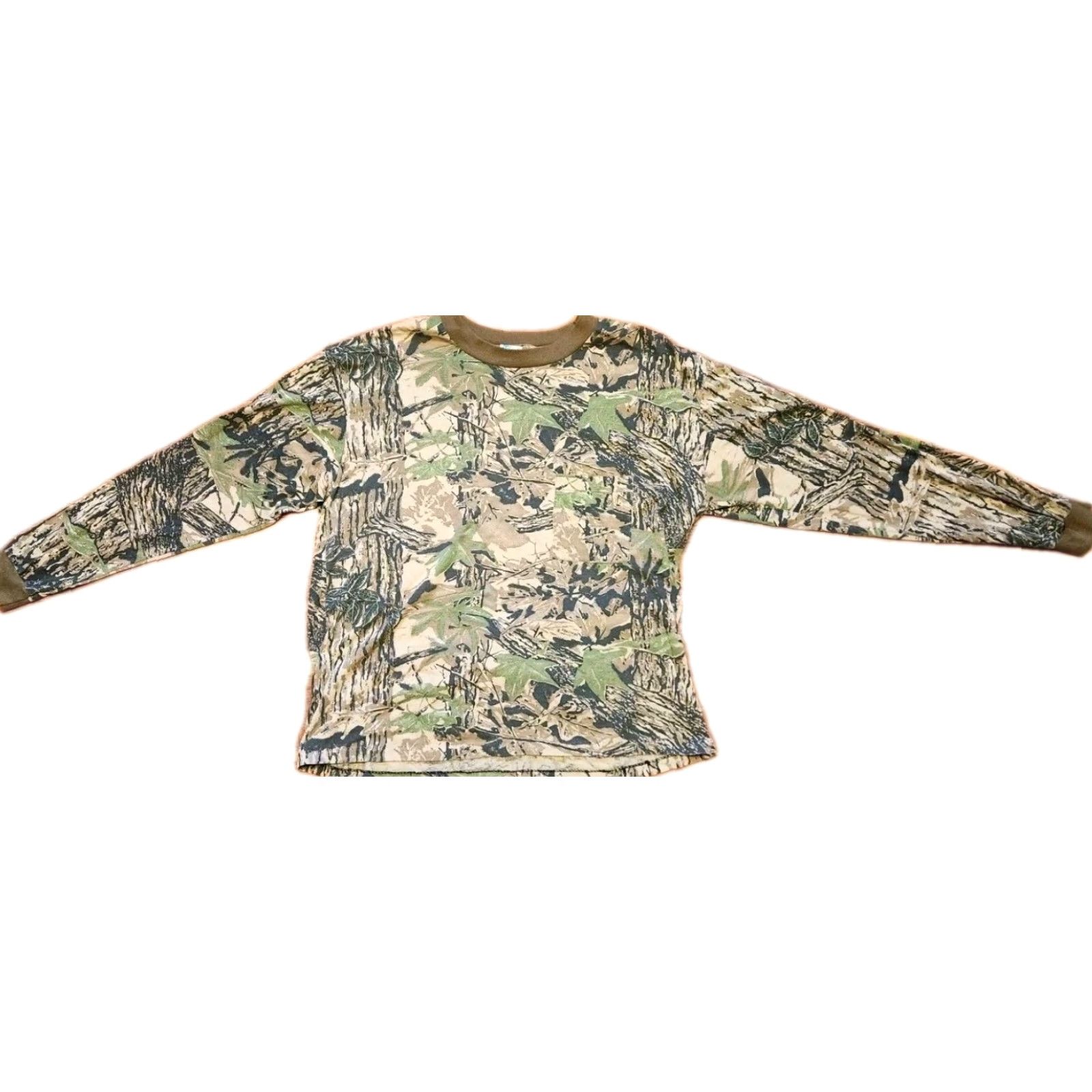 Realtree LIBERTY Realtree Camo Pocket T Shirt Long Sleeve Men's 2XL Vintage USA MADE Shirt XXL Camouflage Pocket T-Shirt 90s Mens Size US XXL / EU 58 / 5 - 2 Thumbnail