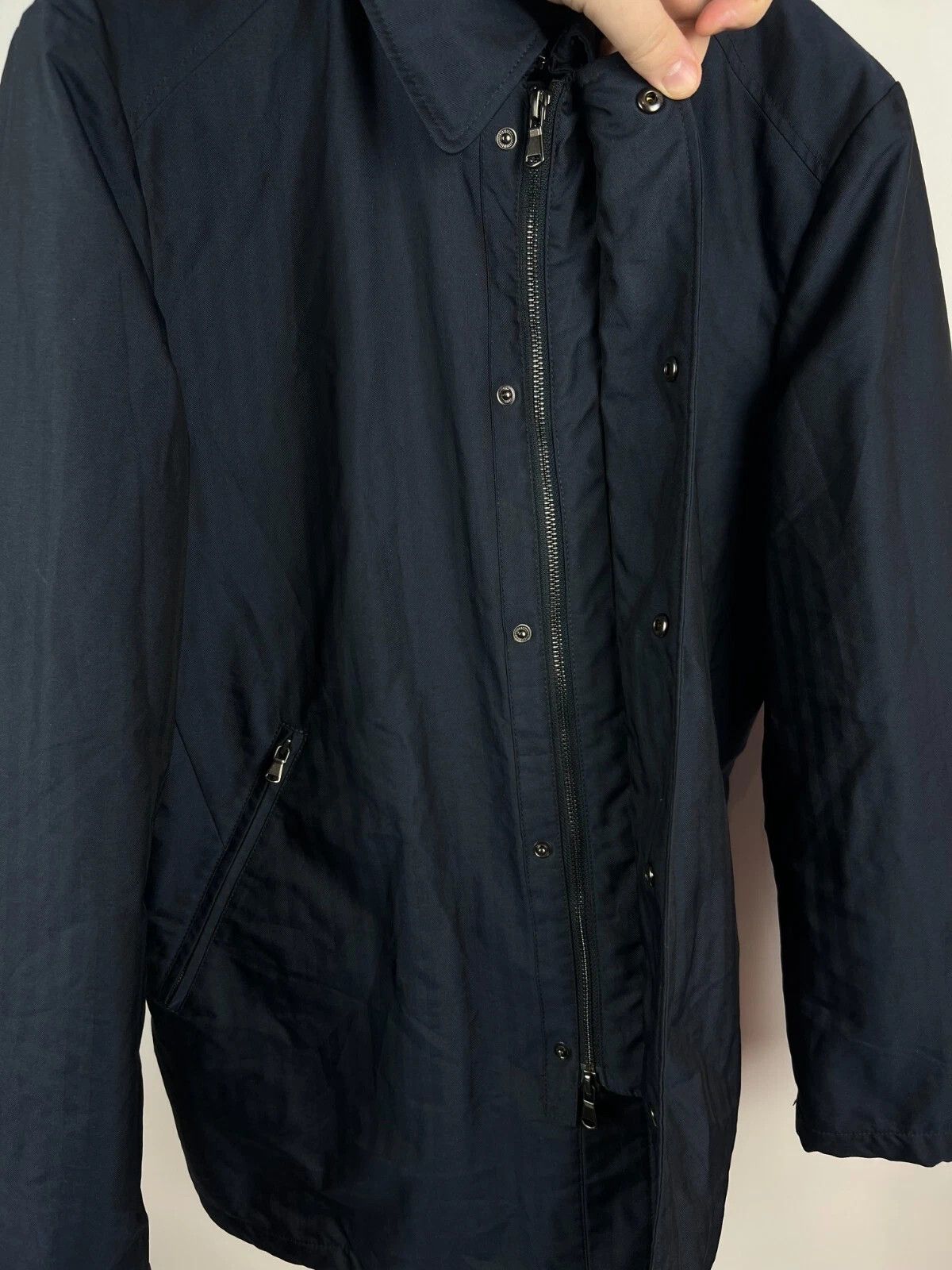 Boggi Boggi Milano Herringbone Classic Rain-Stop Coat Jacket Size US M / EU 48-50 / 2 - 9 Thumbnail
