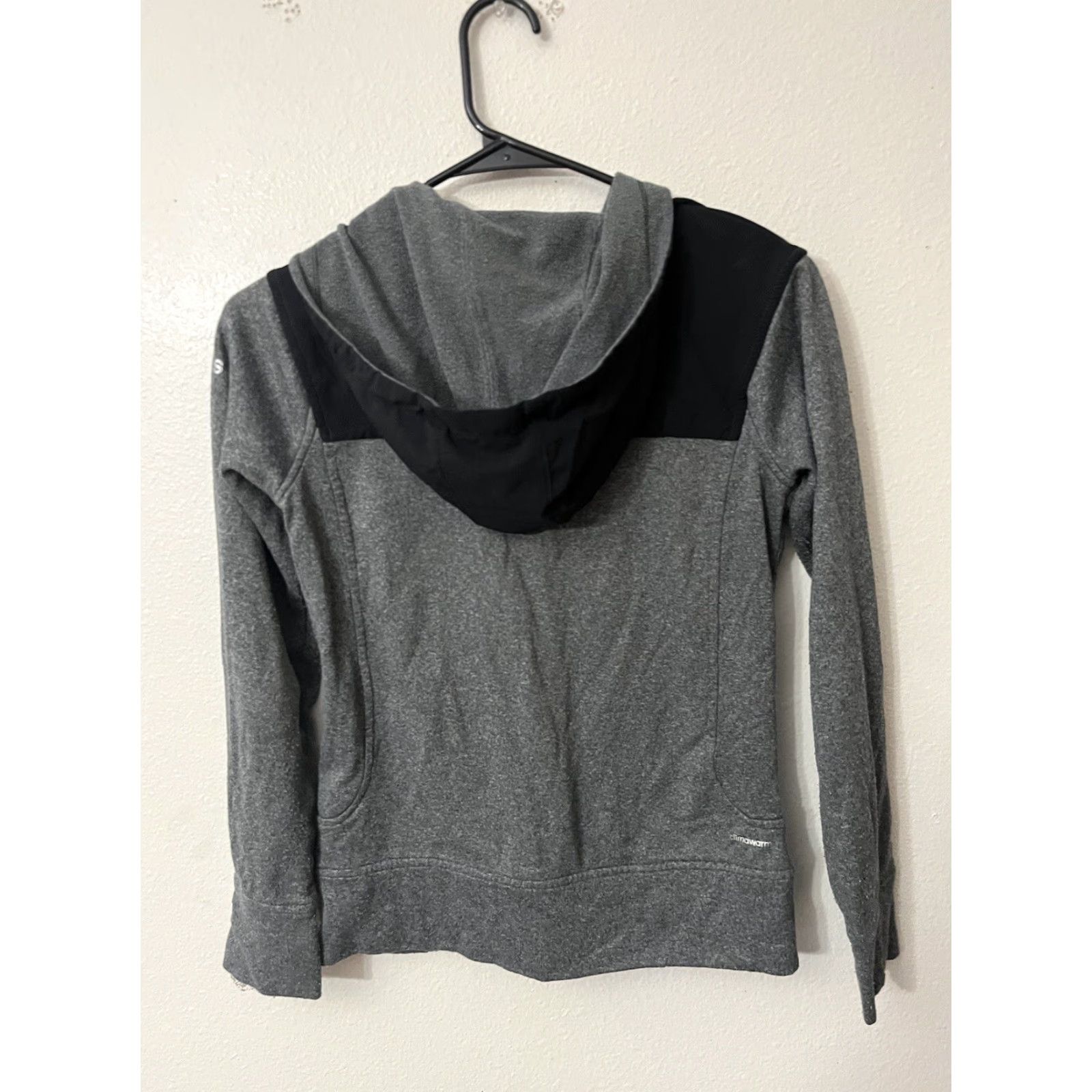 Adidas Adidas Hoodie Sweatshirt Mens Small S Gray Climawarm Activewear Full Zip Logo Pocket Hooded Size US S / EU 44-46 / 1 - 3 Thumbnail