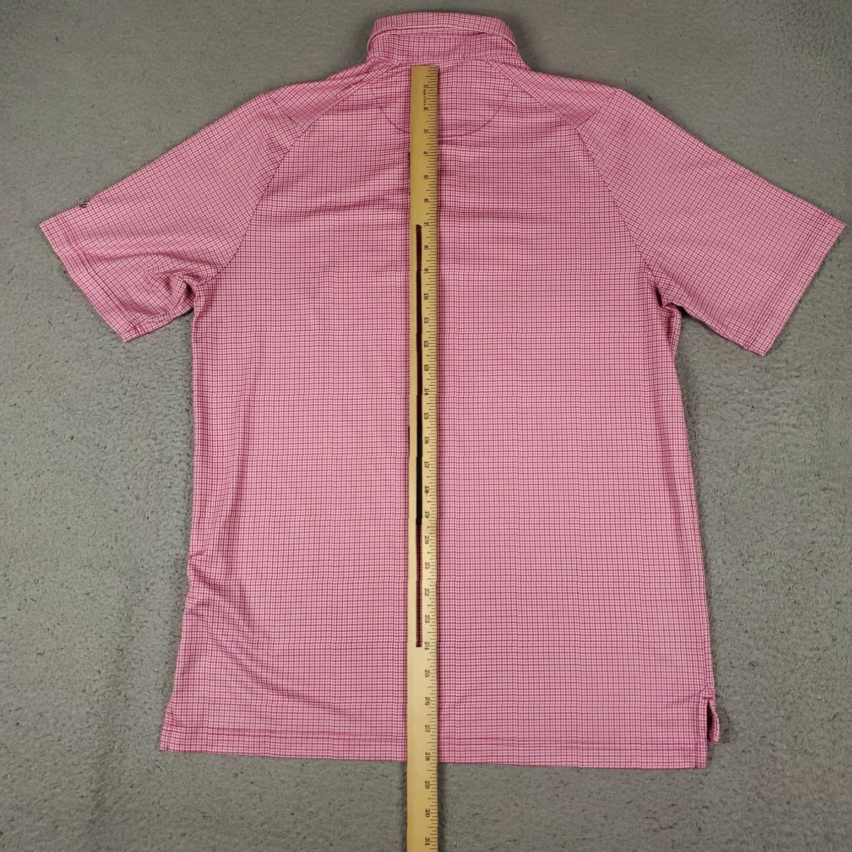 Callaway Callaway Polo Shirt Mens Small Magenta Check Opti Dri Fit Golf Short Sleeve Size US S / EU 44-46 / 1 - 3 Thumbnail