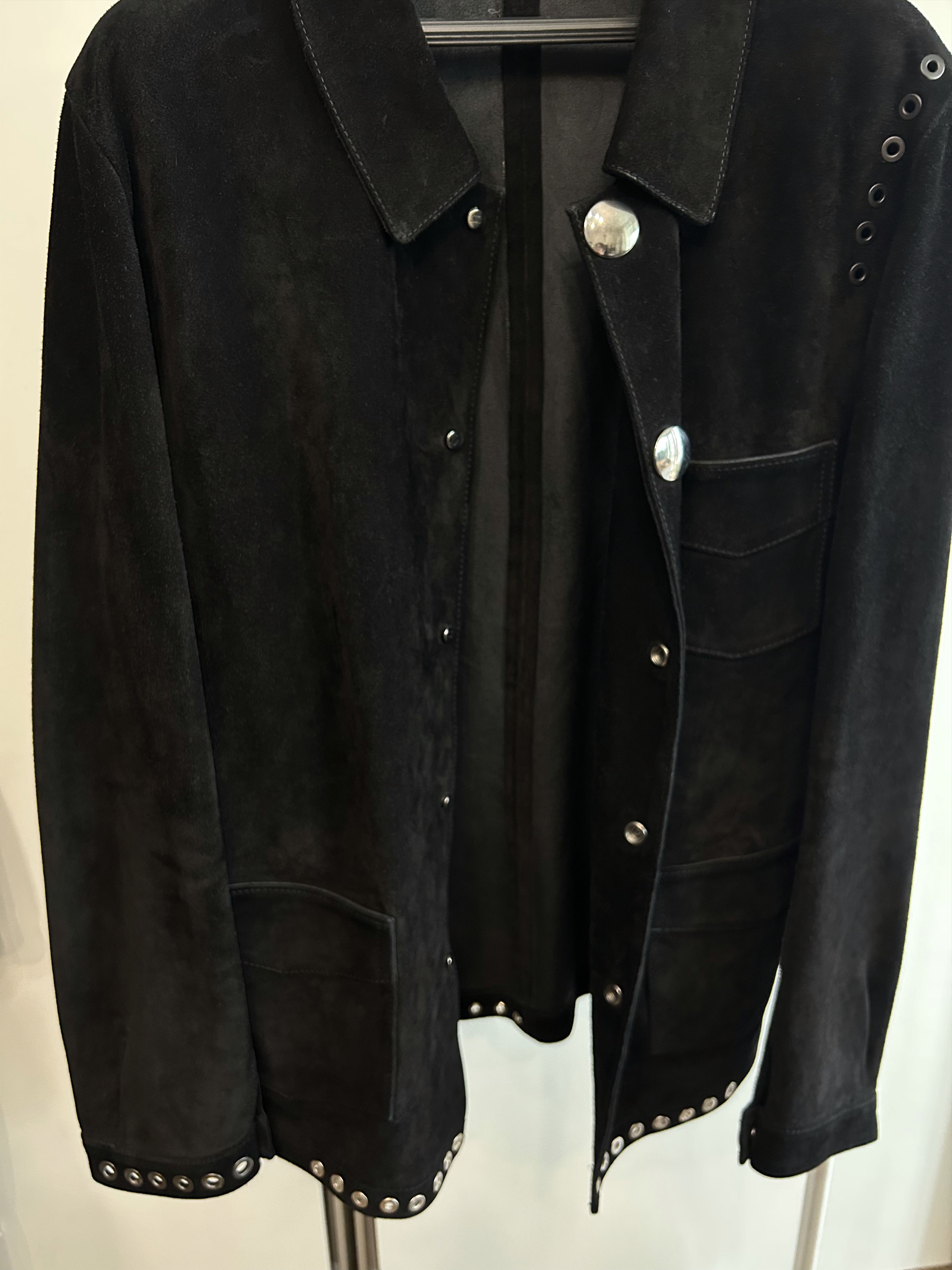 Acne Studios ACNE STUDIOS Eyelet Suede Jacket Size US L / EU 52-54 / 3 - 7 Thumbnail