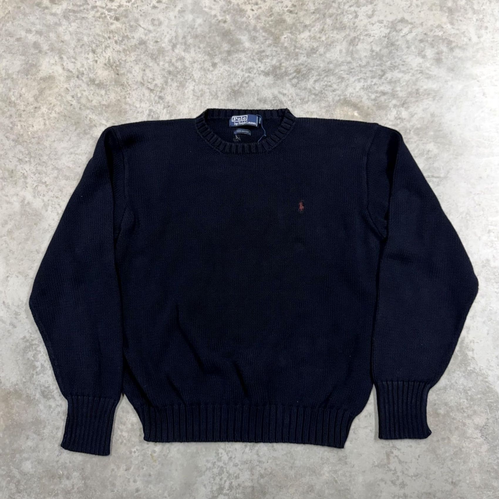 Polo Ralph Lauren Polo Ralph Lauren Sweater Mens Large Navy Crewneck Knit Pullover Pony Logo Size US L / EU 52-54 / 3 - 2 Thumbnail
