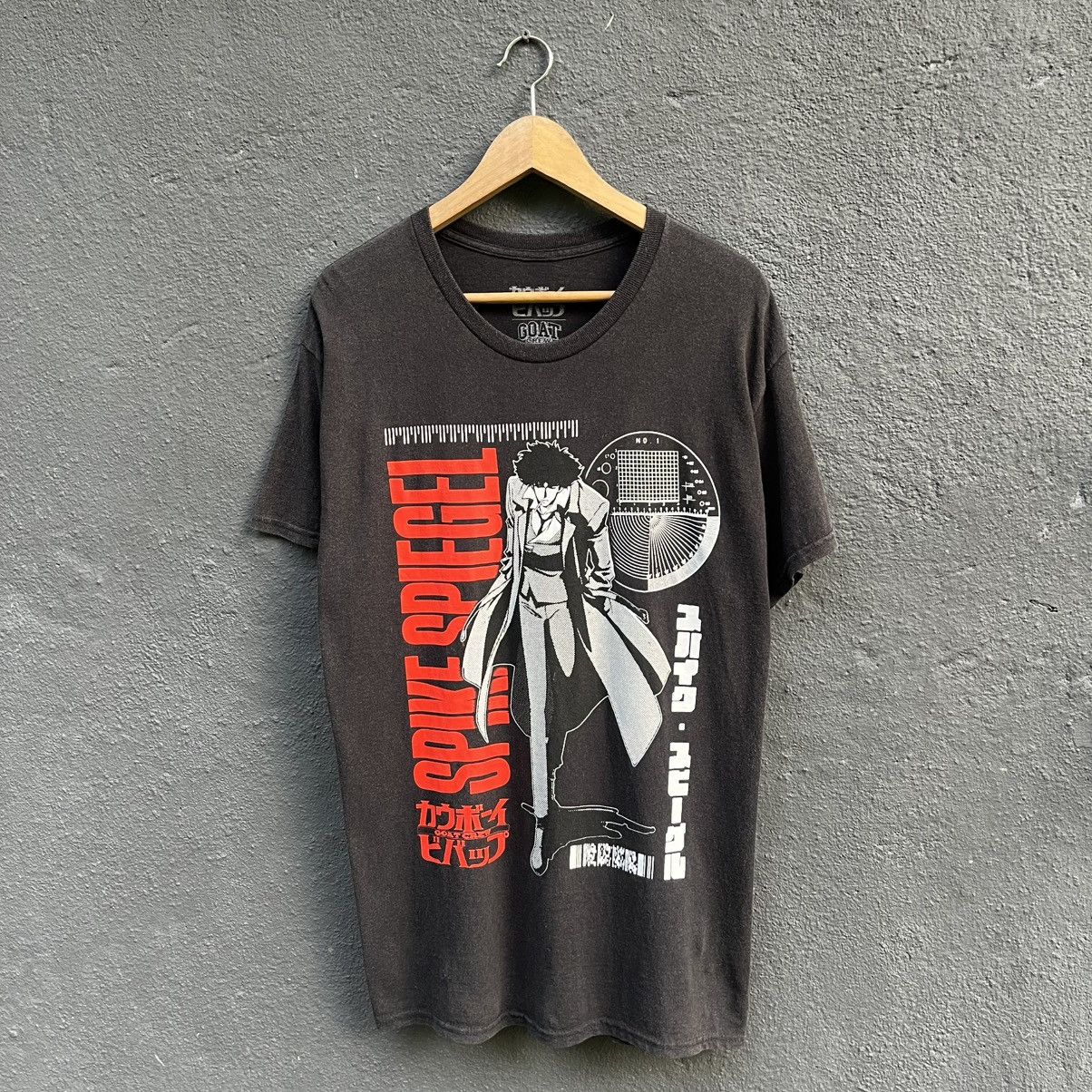 Anime Thrashed Faded Cowboy Bepop Spike Spiegel Anima Tee Size US M / EU 48-50 / 2 - 1 Thumbnail