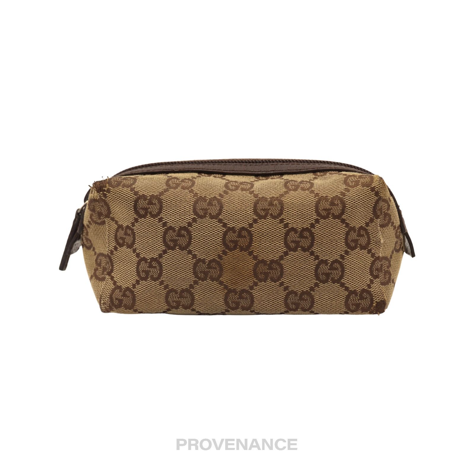 Gucci 🔴 Gucci Cosmetic Pouch - Brown GG Canvas Size ONE SIZE - 1 Thumbnail