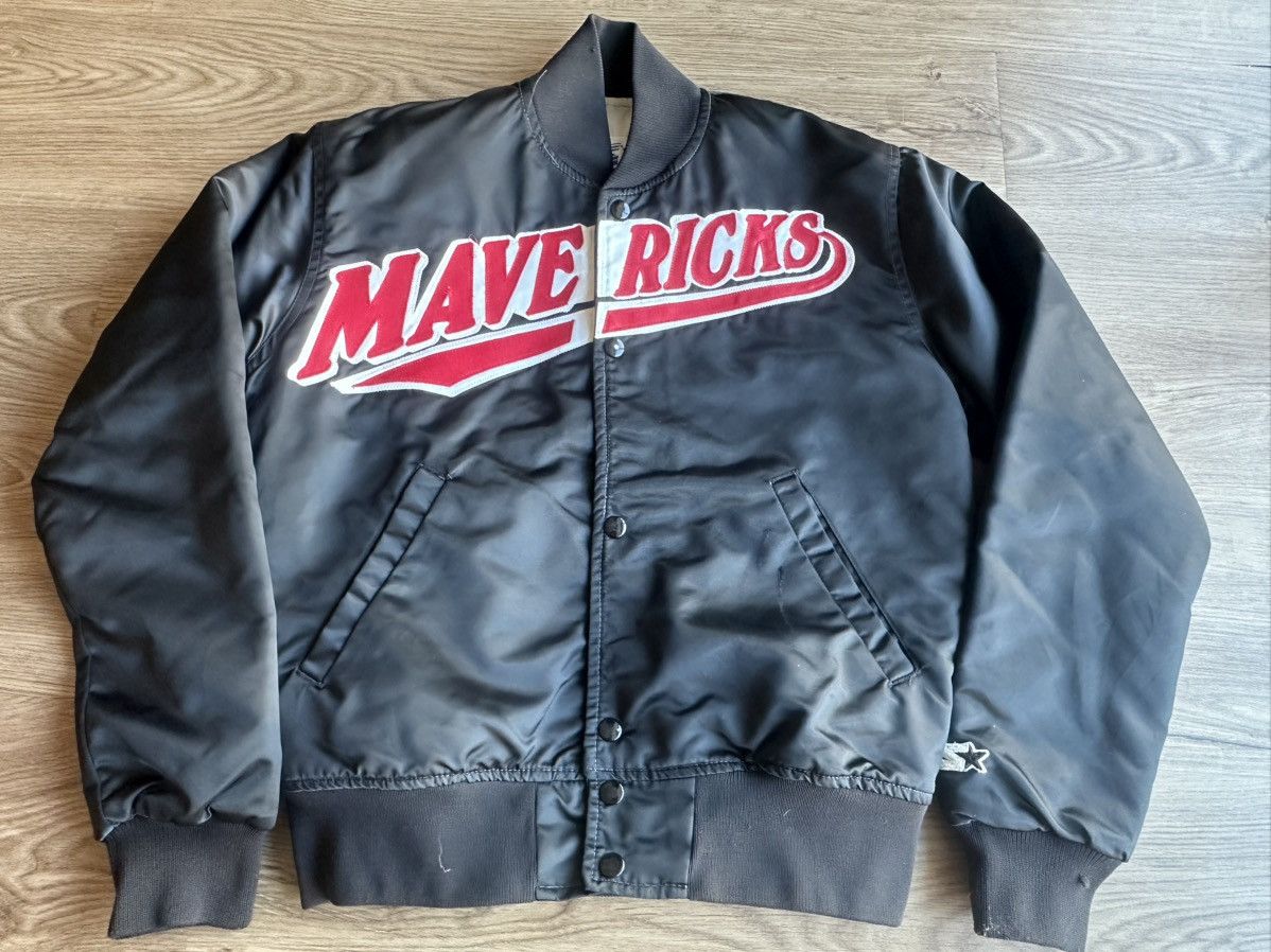 Starter Vintage 80s Dallas Mavericks Starter Satin Jacket Small Size US S / EU 44-46 / 1 - 1 Thumbnail