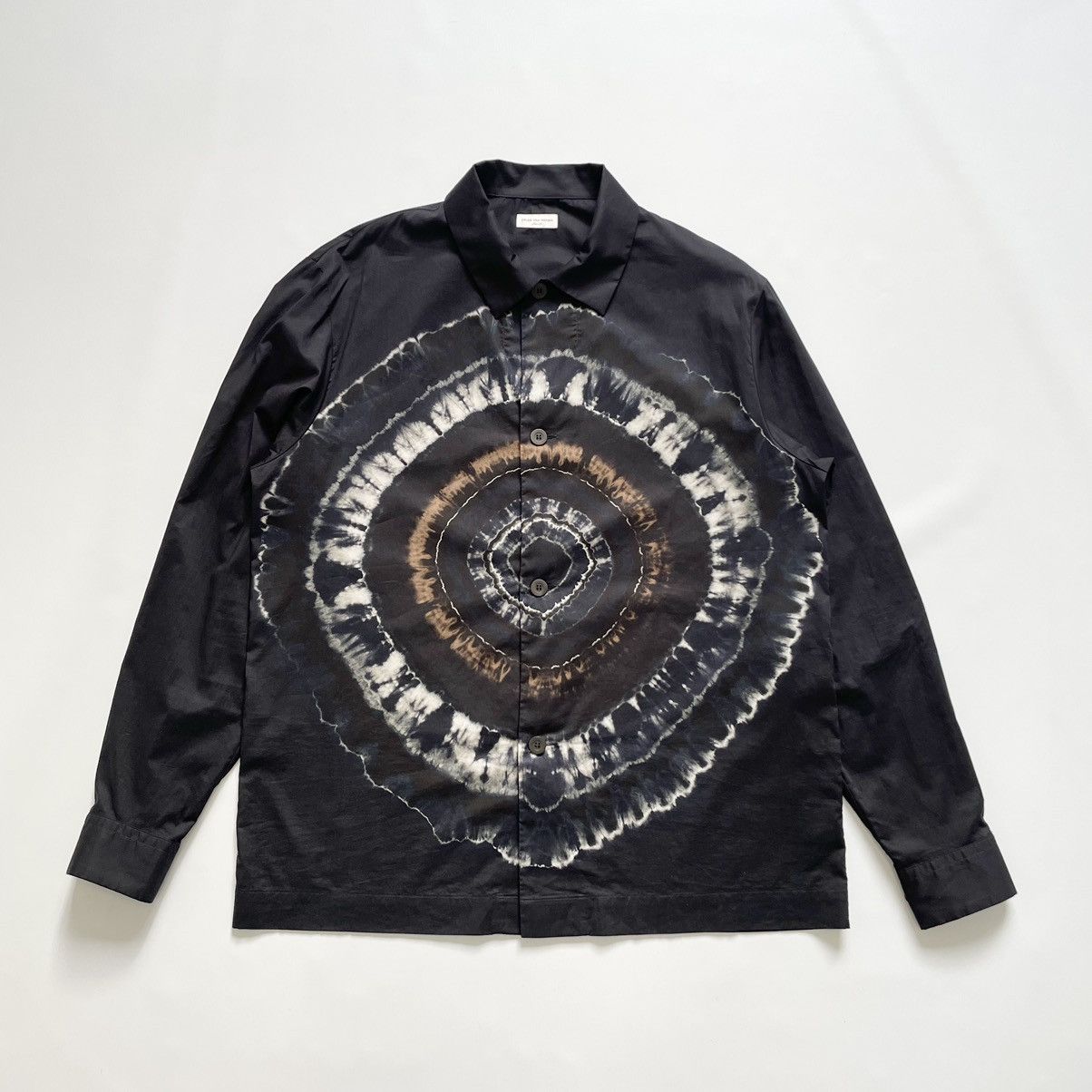 Dries Van Noten A/W 19 ‘Iris’ Tie Dye Print Shirt Size US M / EU 48-50 / 2 - 1 Thumbnail