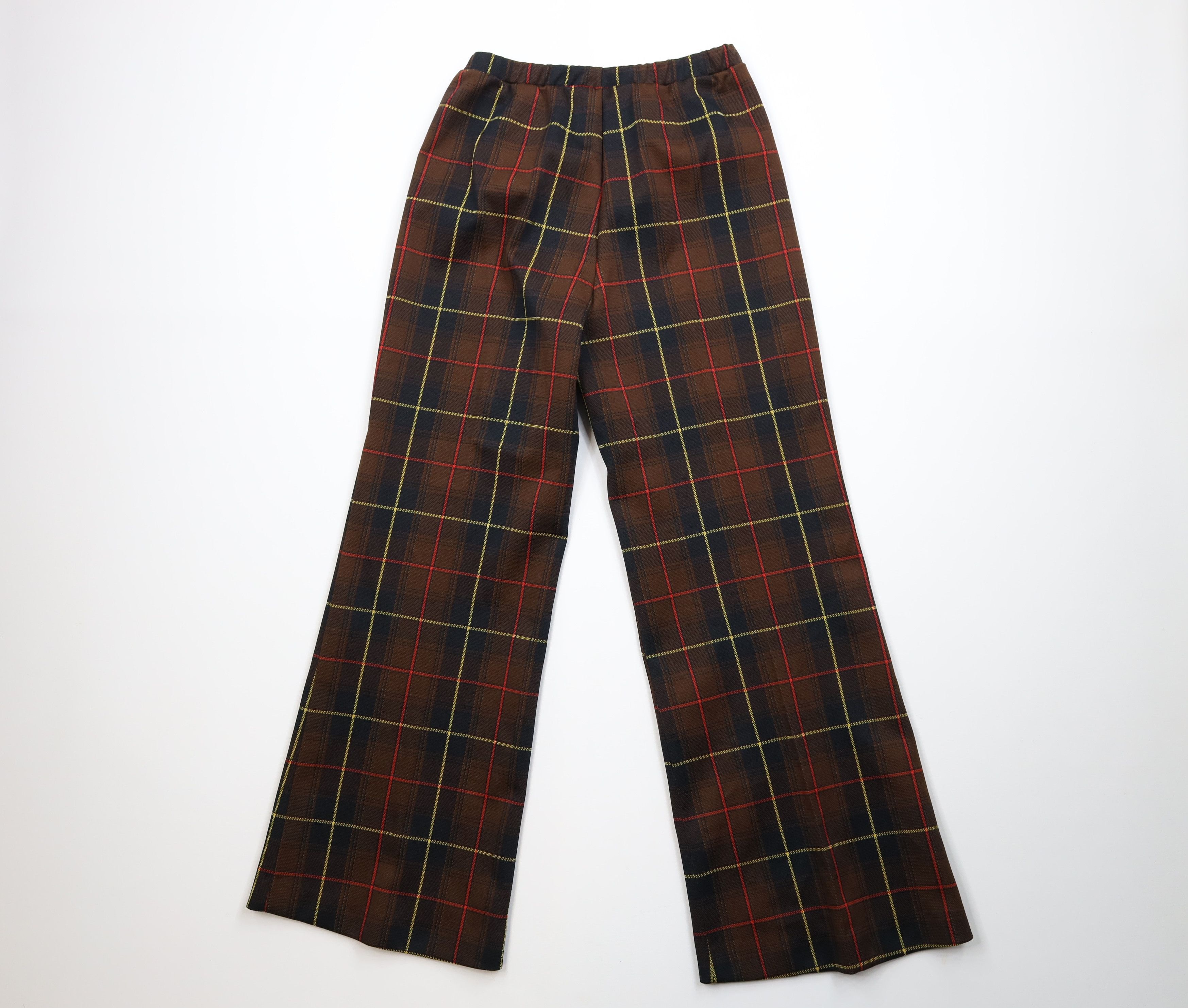 Vintage Vintage 70s Streetwear Wide Leg Bell Bottoms Pants Plaid USA Size 36" / US 14 / IT 50 - 10 Thumbnail
