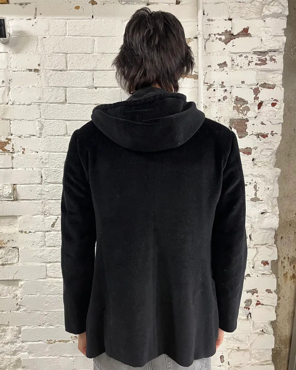 Emporio Armani 1990s Emporio Armani Black Hooded Blazer Jacket Size US S / EU 44-46 / 1 - 3 Thumbnail