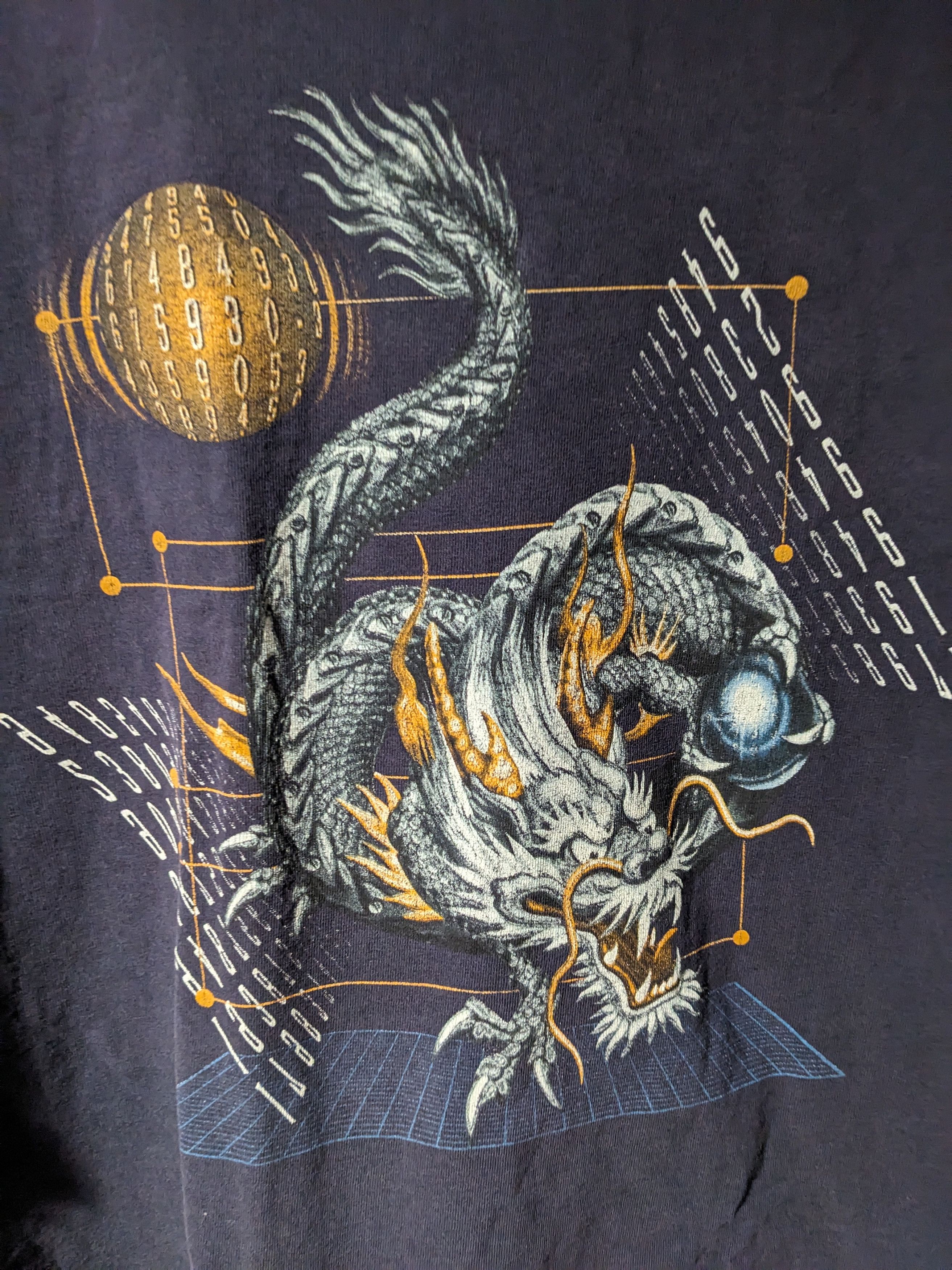 Vintage Vintage Y2K Dragon Mythical Fantasy Legendary Large T-Shirt Size US L / EU 52-54 / 3 - 2 Thumbnail