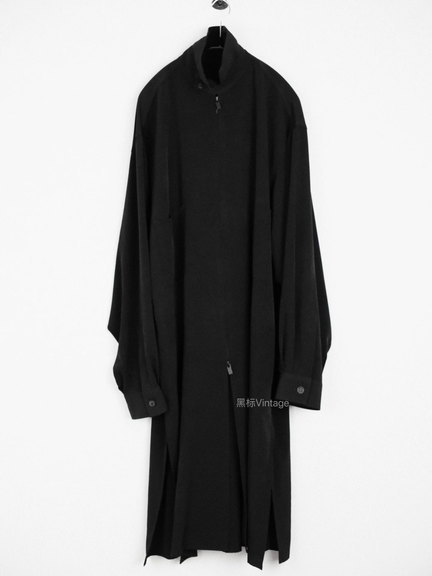 Yohji Yamamoto Yohji Yamamoto 21ss Vintage Triacetate Zip Long Shirt Coat Size US L / EU 52-54 / 3 - 2 Thumbnail