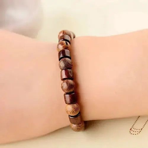 VIBE Wood beaded Bracelet Size ONE SIZE - 1 Thumbnail