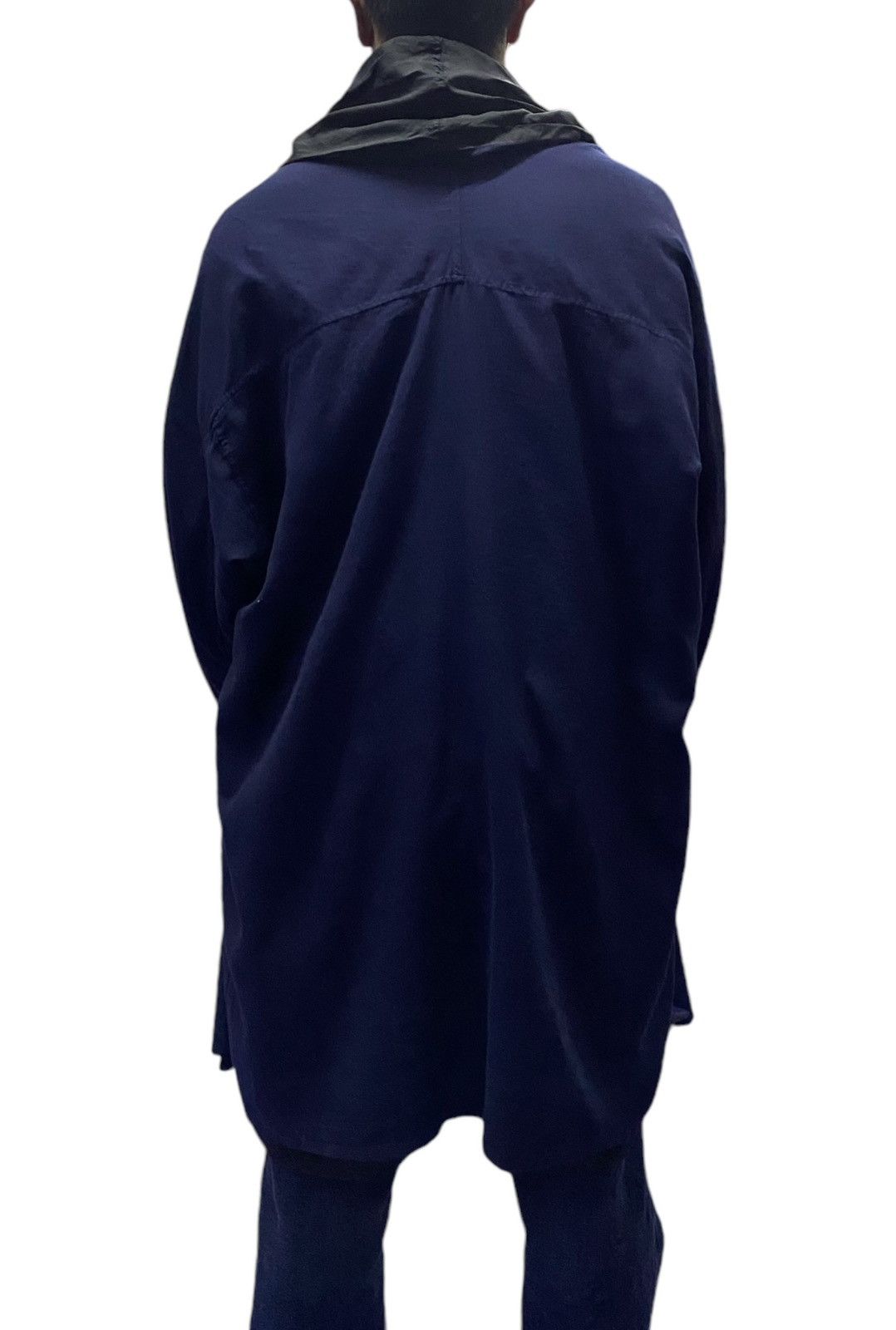 Y's × Yohji Yamamoto Y’s Yohji Yamamoto Navy Blue Cardigan Hoodie Size M / US 6-8 / IT 42-44 - 4 Thumbnail