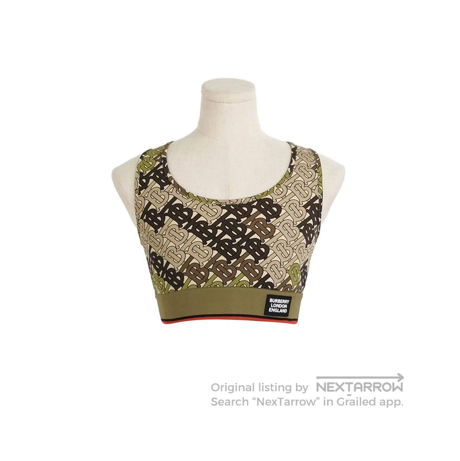 Burberry Burberry Color Block TB Logo Crop Top . Size US XXS / EU 40 - 1 Thumbnail