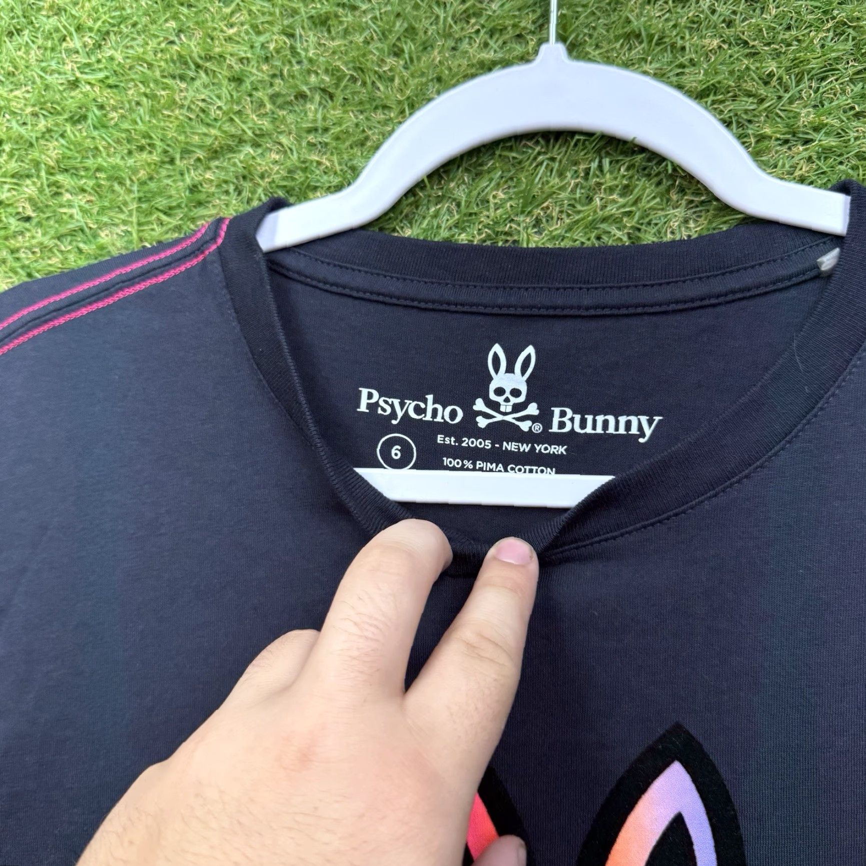Psycho Bunny VINTAGE Psycho Bunny Shirt Mens Small 6 Pima Cotton Dylan Gradient Bunny Short Sleeve Size US S / EU 44-46 / 1 - 3 Thumbnail