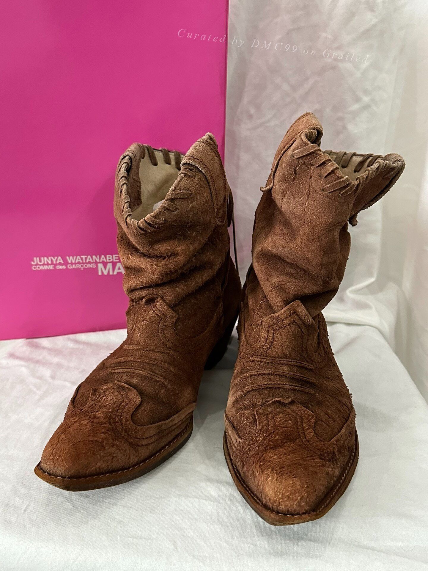 Junya Watanabe Junya Watanabe Suede Western Boots Size US 6 / EU 39 - 1 Thumbnail