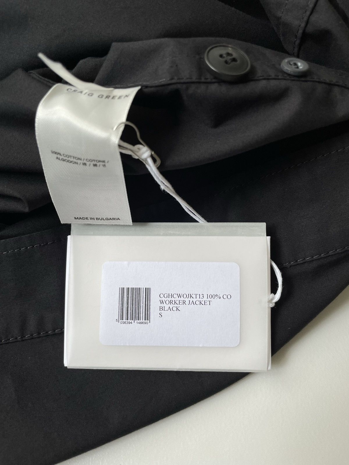 Craig Green Black Cotton Boxy Work Jacket Size US S / EU 44-46 / 1 - 12 Thumbnail