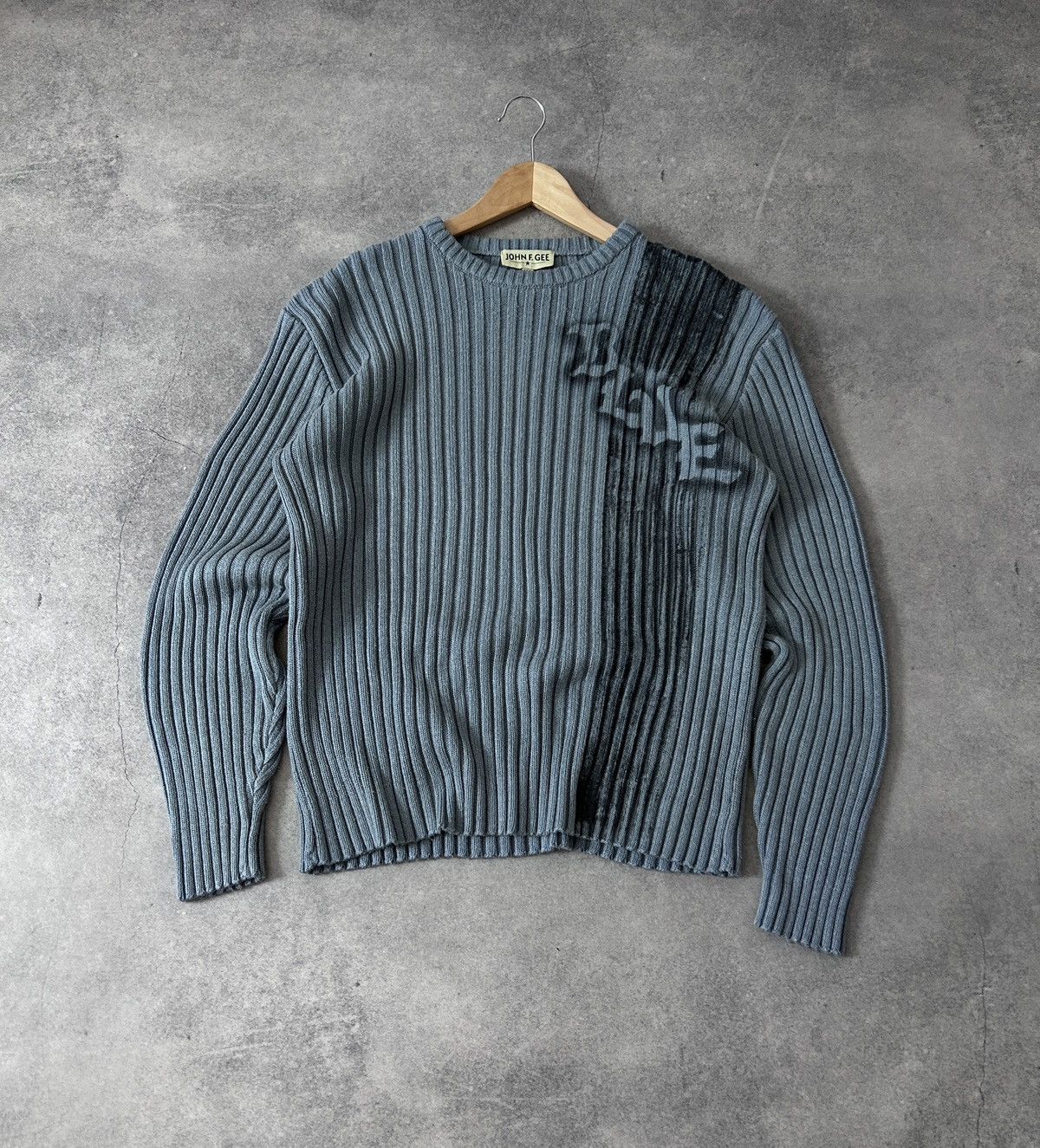 Japanese Brand Vintage Avant-Garden big logo sweatshirt blue y2k Size US L / EU 52-54 / 3 - 1 Thumbnail