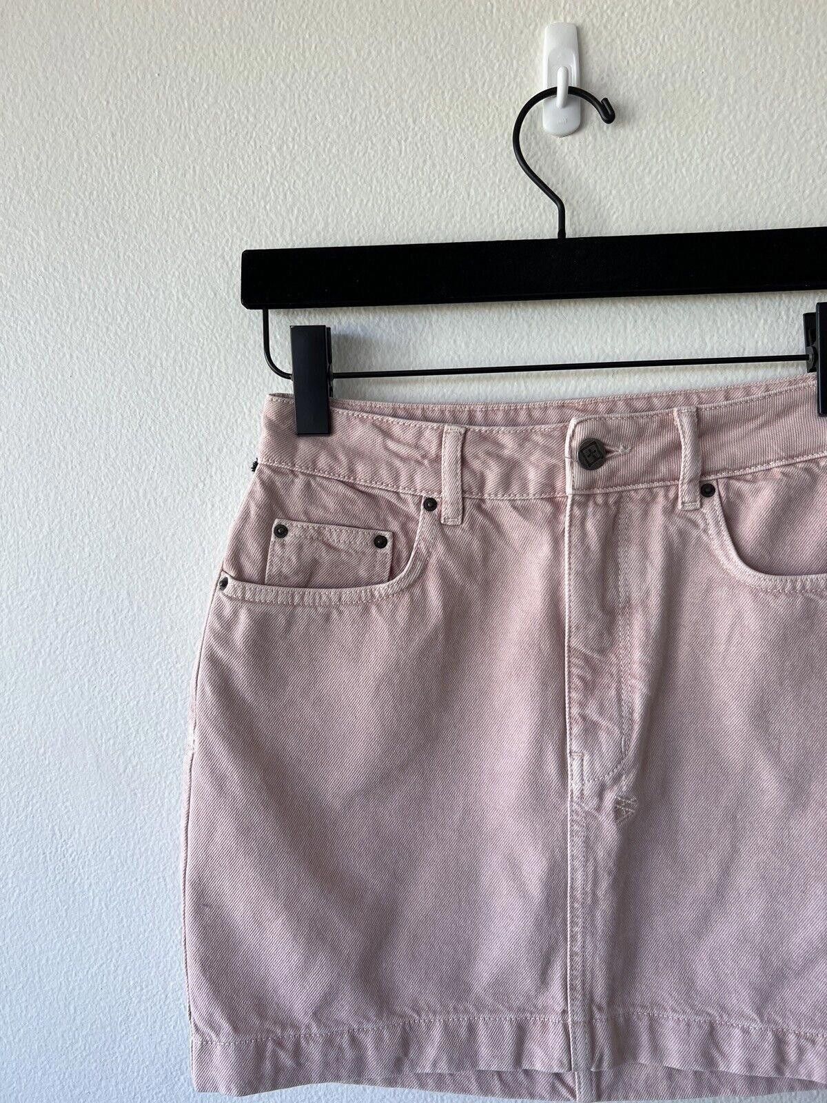 Ksubi new Ksubi womens denim skirt mini 26 small 8 super x pink Size 42" / US 20 - 2 Thumbnail