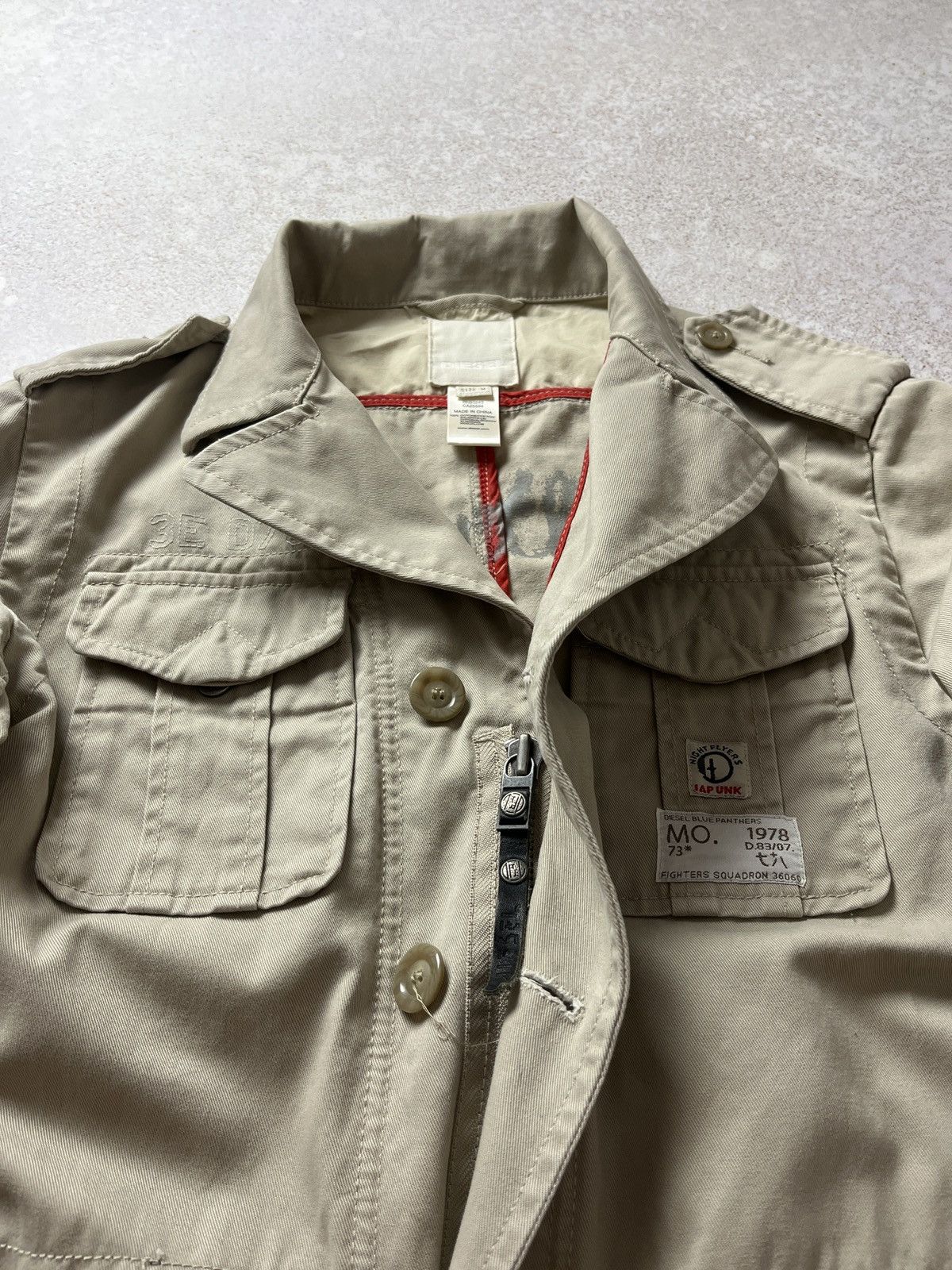 Diesel Vintage Diesel Military Blue Panthers Jacket Fighters Size US M / EU 48-50 / 2 - 7 Thumbnail