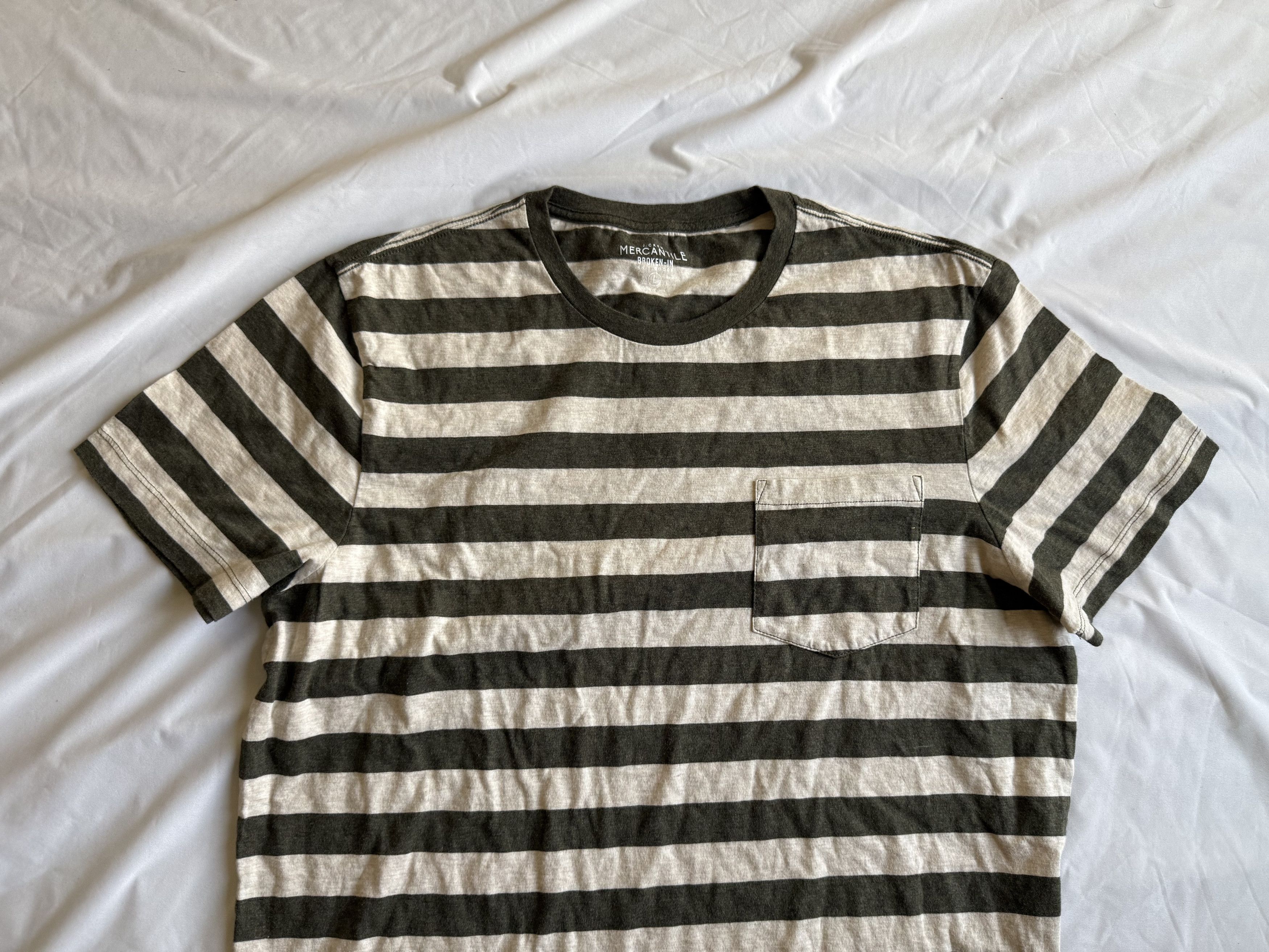 J.Crew J. Crew mercantile striped pocket tee shirt large $48 Size US L / EU 52-54 / 3 - 2 Thumbnail