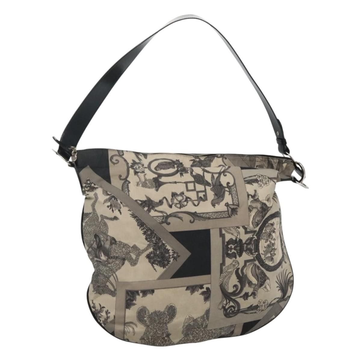 Salvatore Ferragamo Salvatore Ferragamo Shoulder Bag Canvas Gray Black Silver Size ONE SIZE - 1 Thumbnail