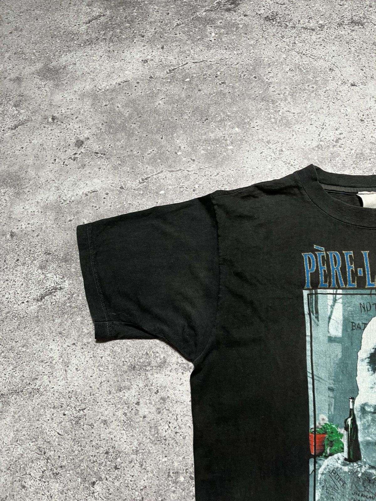 Band Tees Vintage 90's "PÈRE-LACHAISE NOT DEAD MORRISON PARIS FRANCE" Size US L / EU 52-54 / 3 - 7 Thumbnail