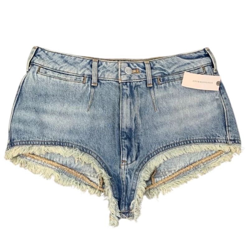 Anthropologie NWT Anthropologie Pilcro Pitched Micro Denim Shorts $78 28 Size 28" / US 6 / IT 42 - 8 Thumbnail