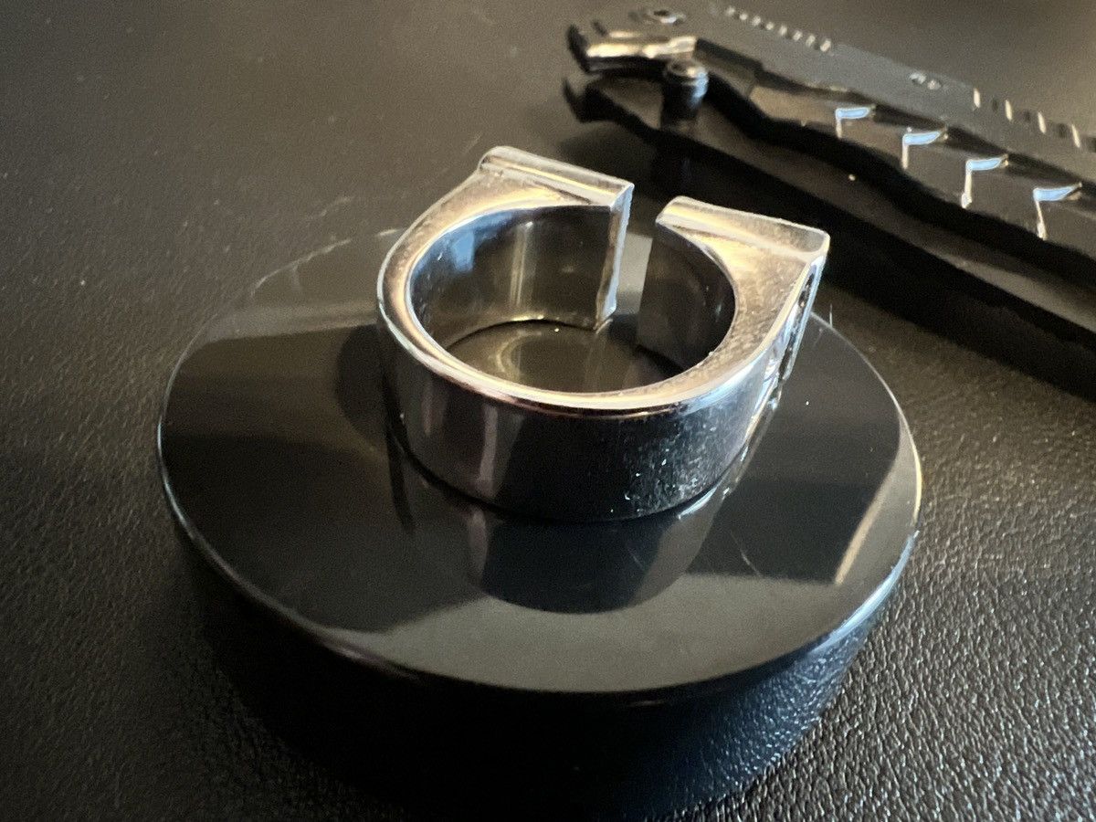 Vintage Size 9 - Custom Gothic Medieval Chrome Style Custom Ring Size ONE SIZE - 4 Thumbnail