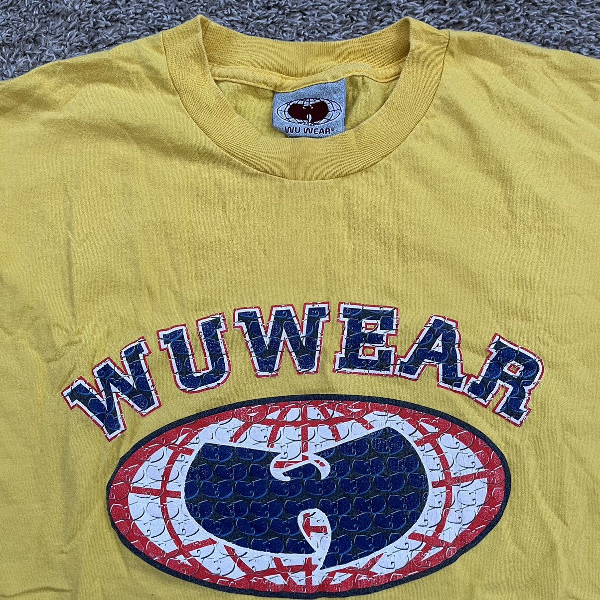 Wu-Tang Clan 🔴Wu-Wear Yellow Shirt Size Large Wu-Tang Vintage 90’s Rare Size US L / EU 52-54 / 3 - 2 Thumbnail