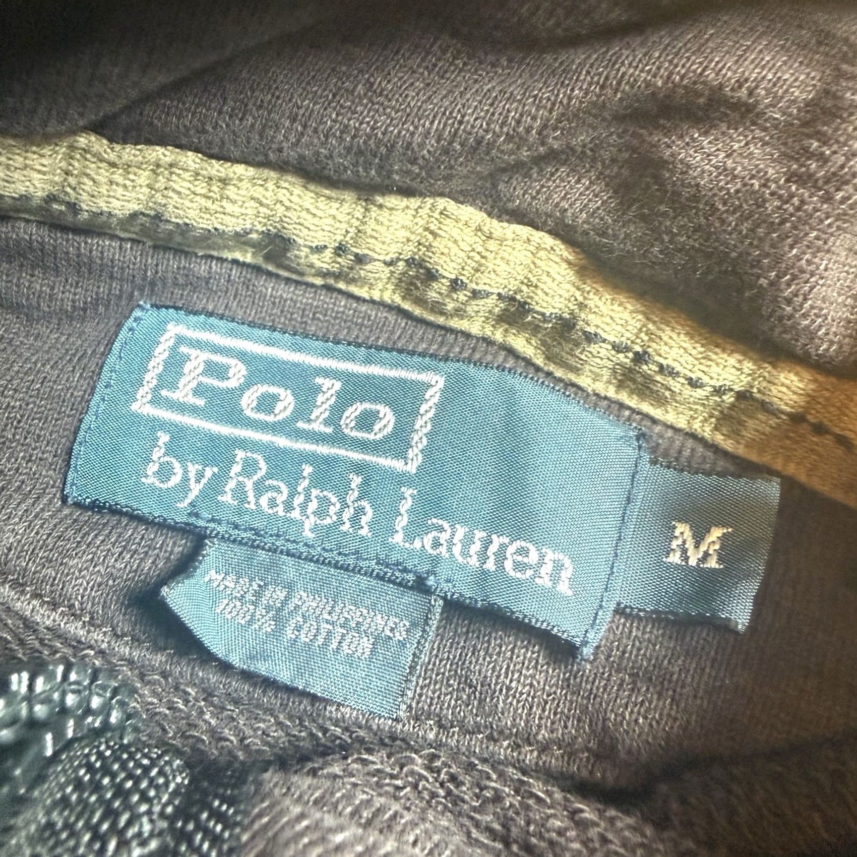 Polo Ralph Lauren VINTAGE Polo Ralph Lauren Sweatshirt Quarte r Button Mock Jacket Brown Mens M Size US M / EU 48-50 / 2 - 3 Thumbnail
