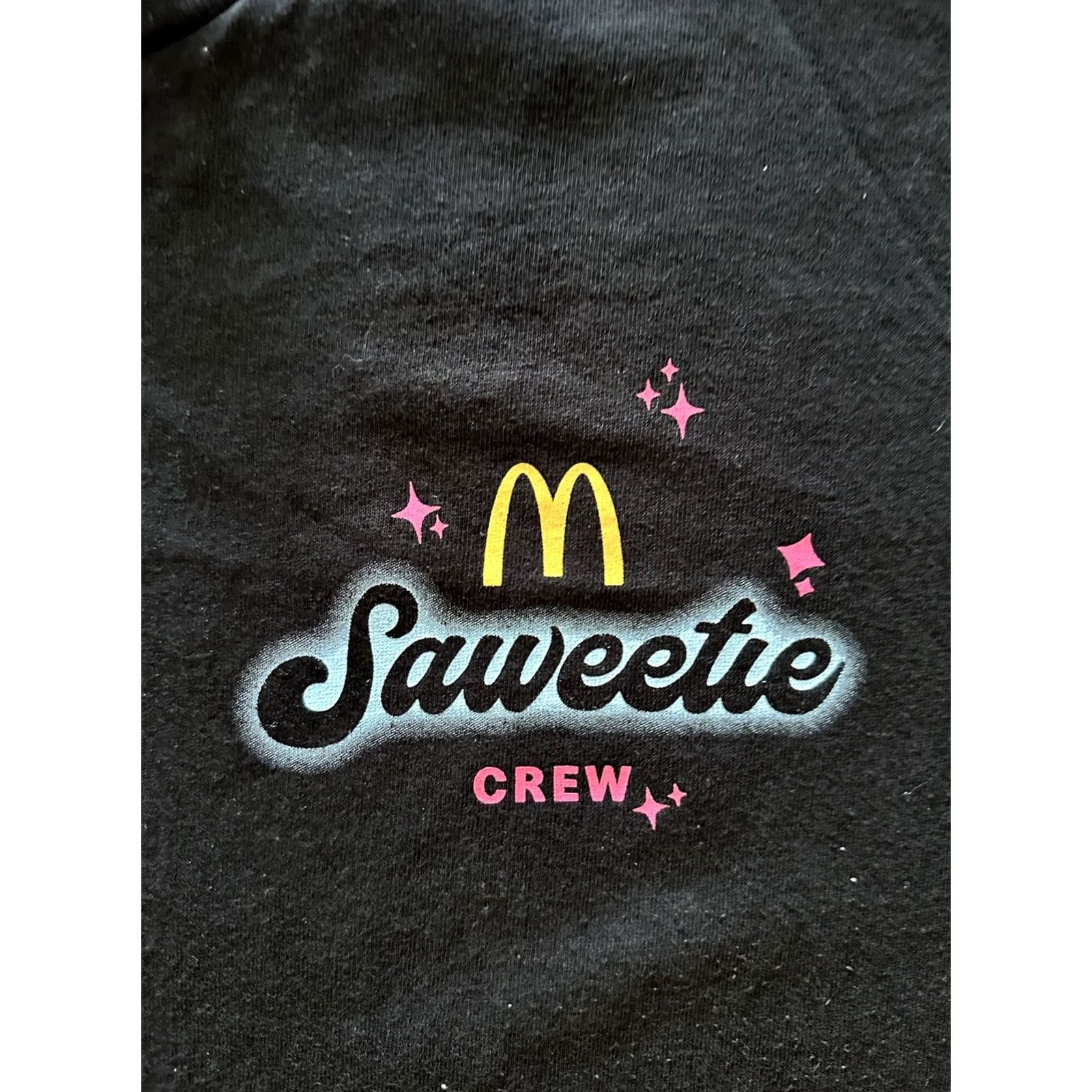 Vintage McDonalds Saweetie Collab Shirt Adult XL Black T-Shirt Crew Official Size US XL / EU 56 / 4 - 2 Thumbnail