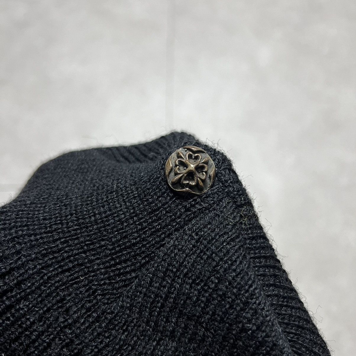 A&G Rock OG A&G Cross Gold Patch Beanie chrome hearts Size ONE SIZE - 4 Thumbnail