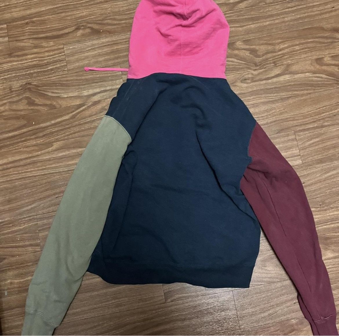 Japanese Brand Supreme S Logo Colorblocked Hooded Sweatshirt - Size Large Size US L / EU 52-54 / 3 - 2 Thumbnail