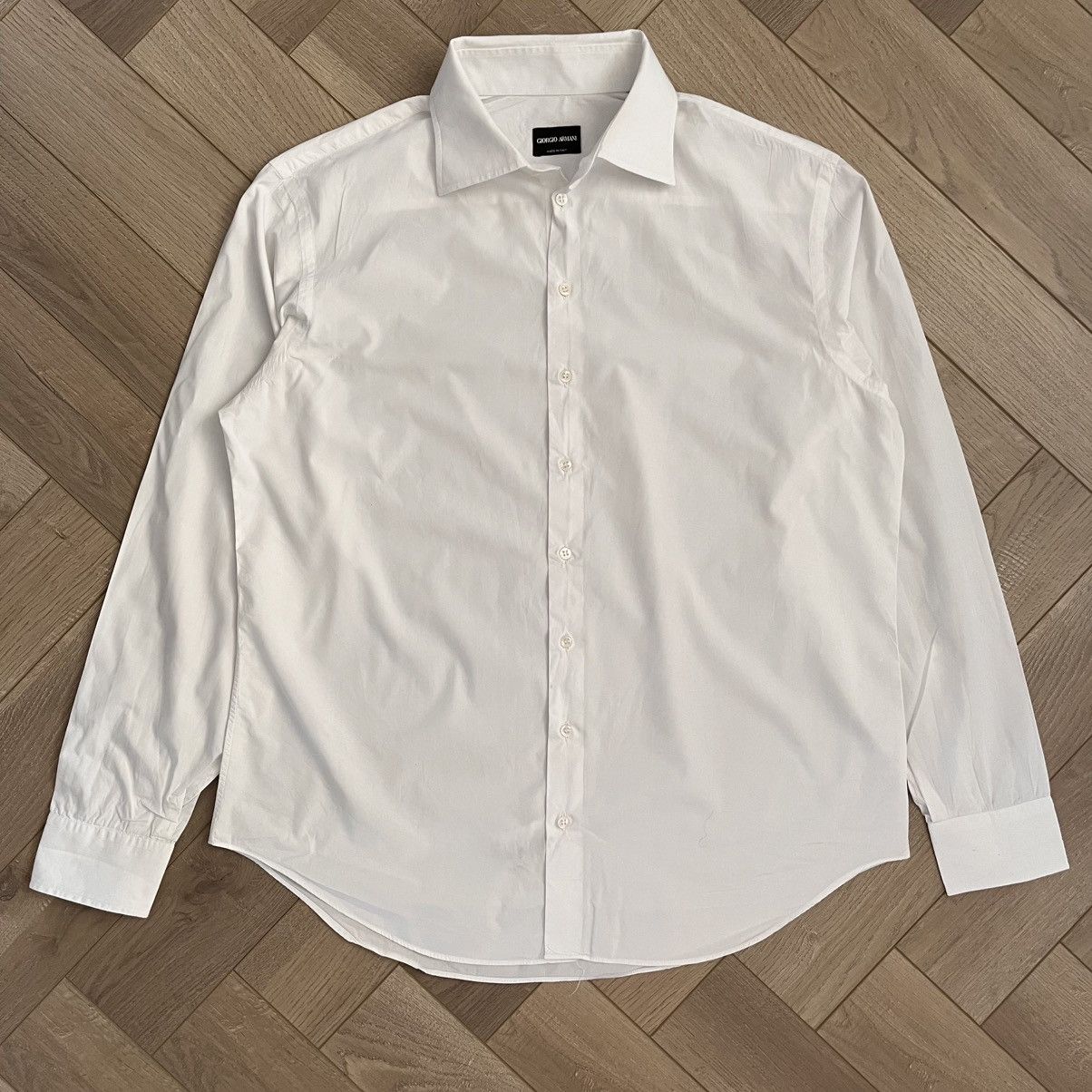 Giorgio Armani Giorgio Armani Mainline Cotton Shirt Size US L / EU 52-54 / 3 - 1 Thumbnail