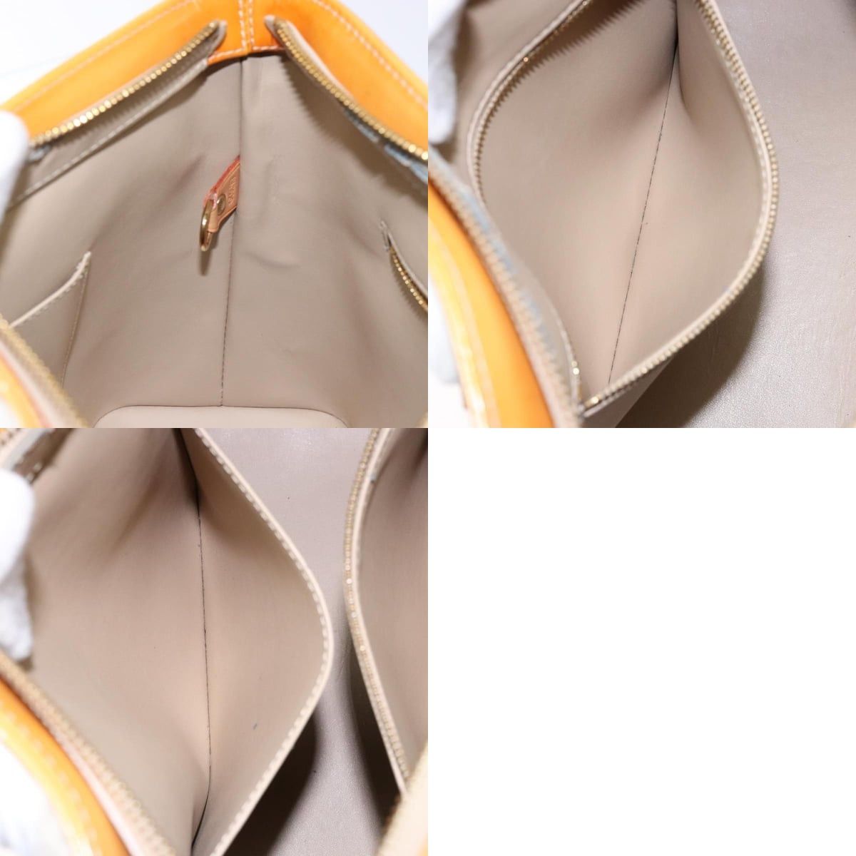 Louis Vuitton LOUIS VUITTON Monogram Vernis Houston Hand Bag Beige M91004 Size ONE SIZE - 13 Thumbnail