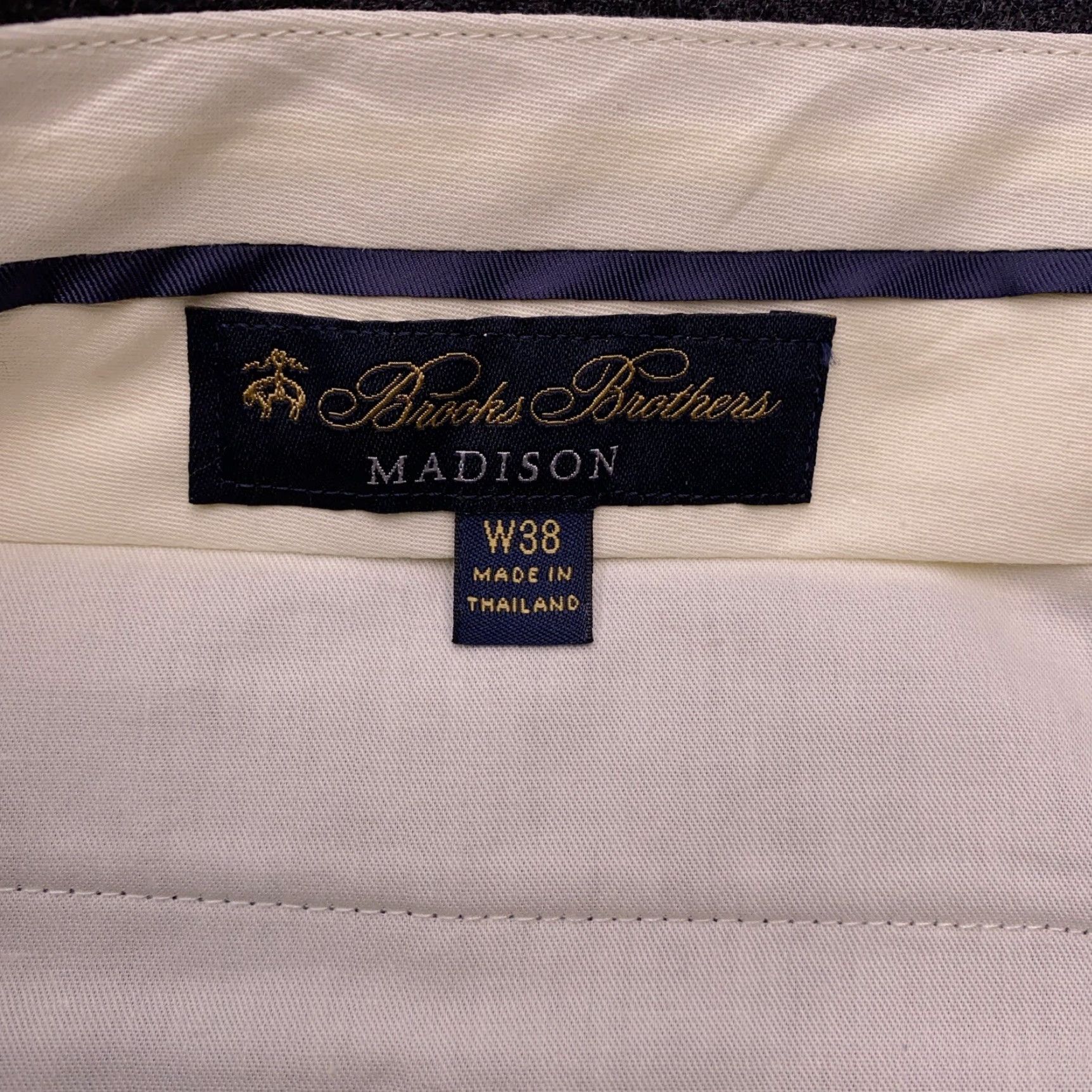 Brooks Brothers Brooks Brothers Madison Pants W38 Gray Wool Vitale Barberis Canonico New Size US 38 / EU 54 - 5 Thumbnail