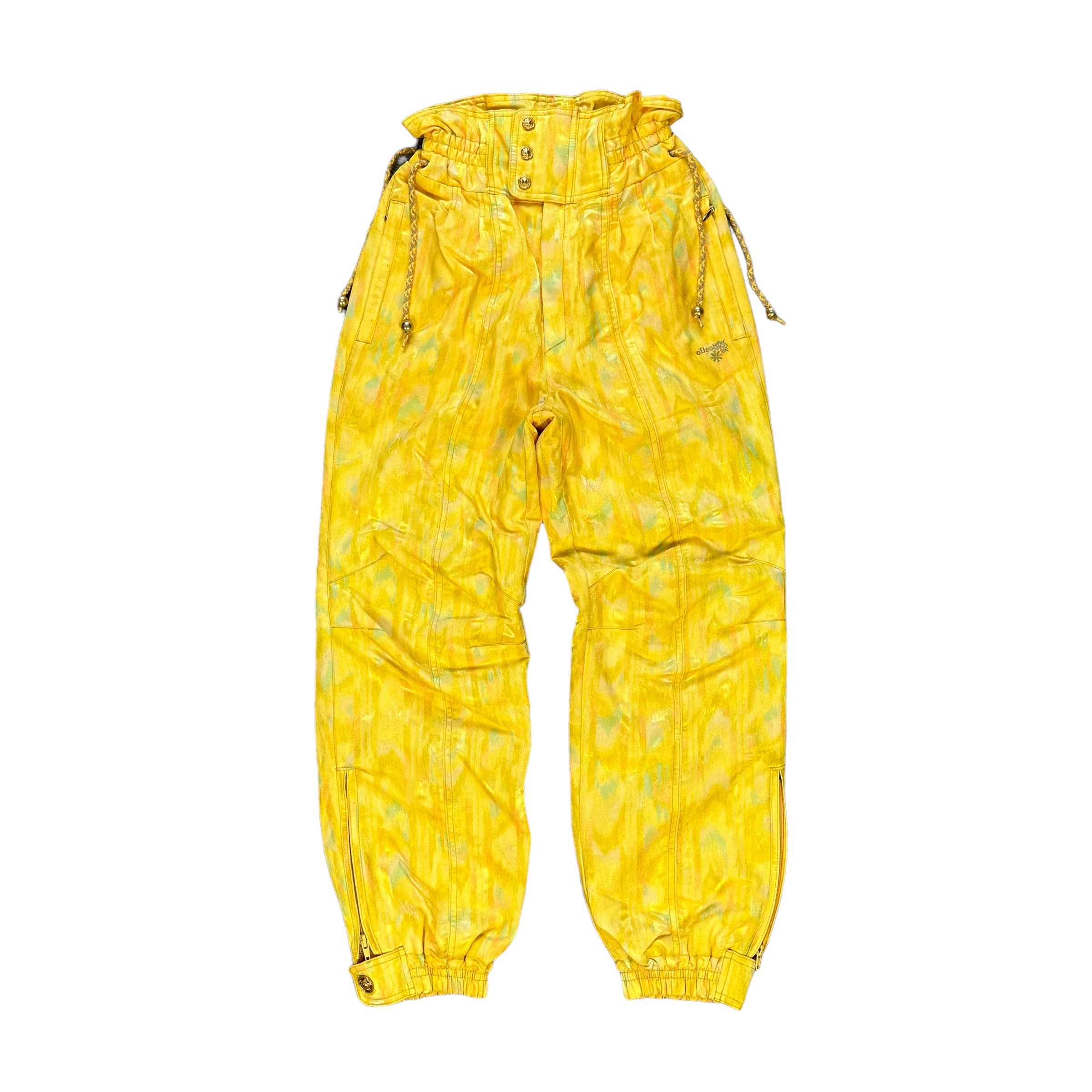 image of Vintage Ellesse Yellow Ski Drawstring Pant 9112-57, Women's (Size 26)