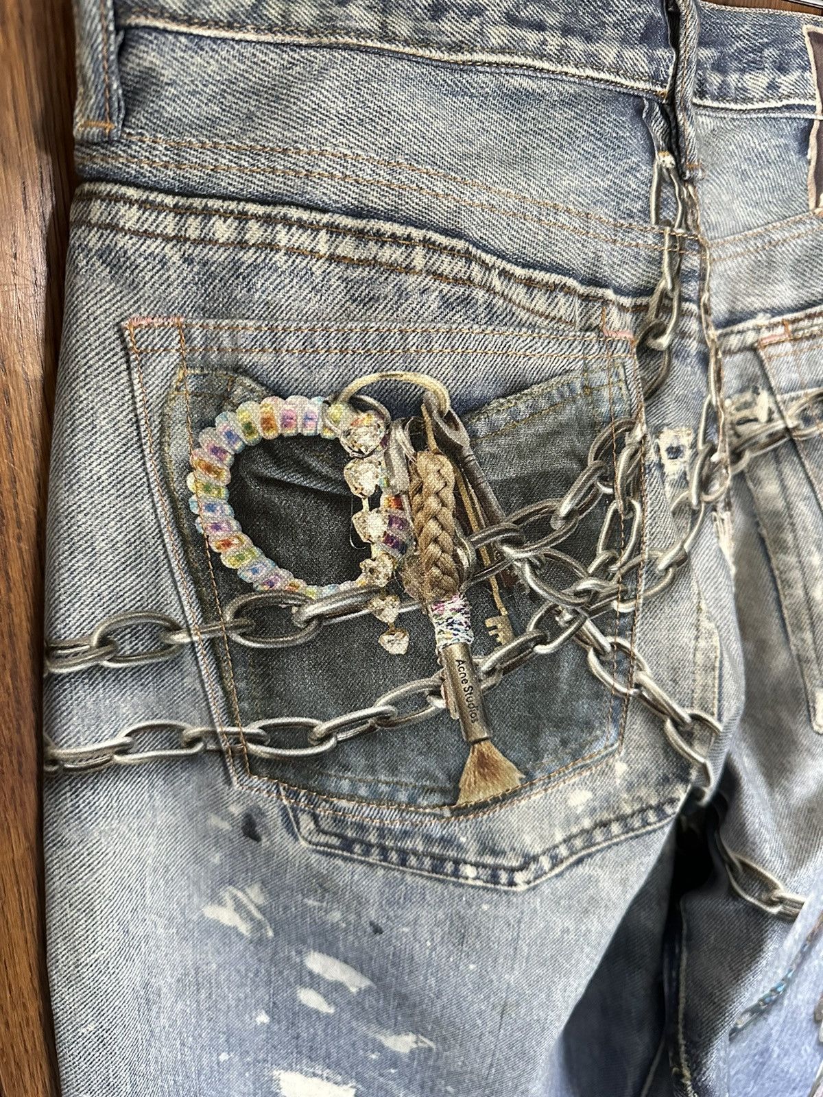 Acne Studios SS24 Acne studios loose fit rope chain jeans 48 Size US 32 / EU 48 - 23 Thumbnail