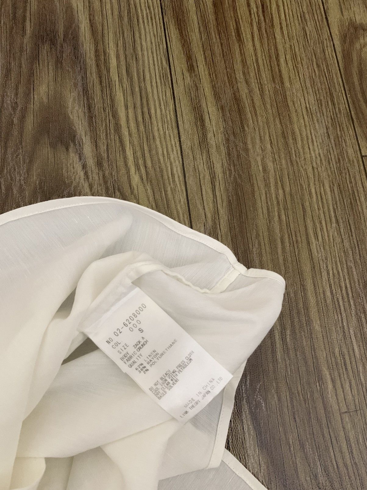 Theory Japan Brand THEORY White Shirt Size US S / EU 44-46 / 1 - 8 Thumbnail