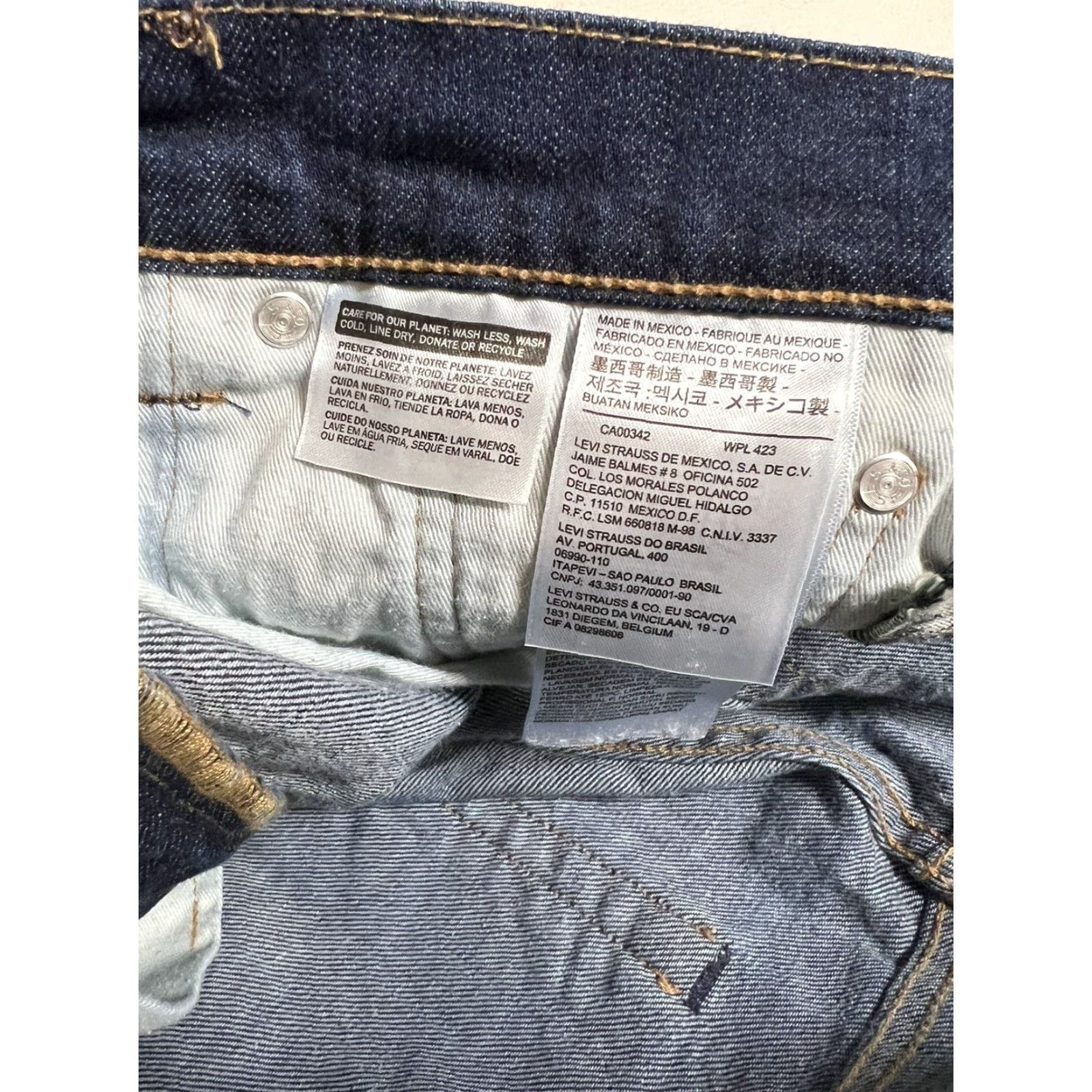 Levi's Levi's 504 Jeans Slim Denim 32x30 Houndstooth Plaid Cotton Blend Regular Inseam 30 Men Mens Skinny Vintage No Size US 32 / EU 48 - 6 Thumbnail