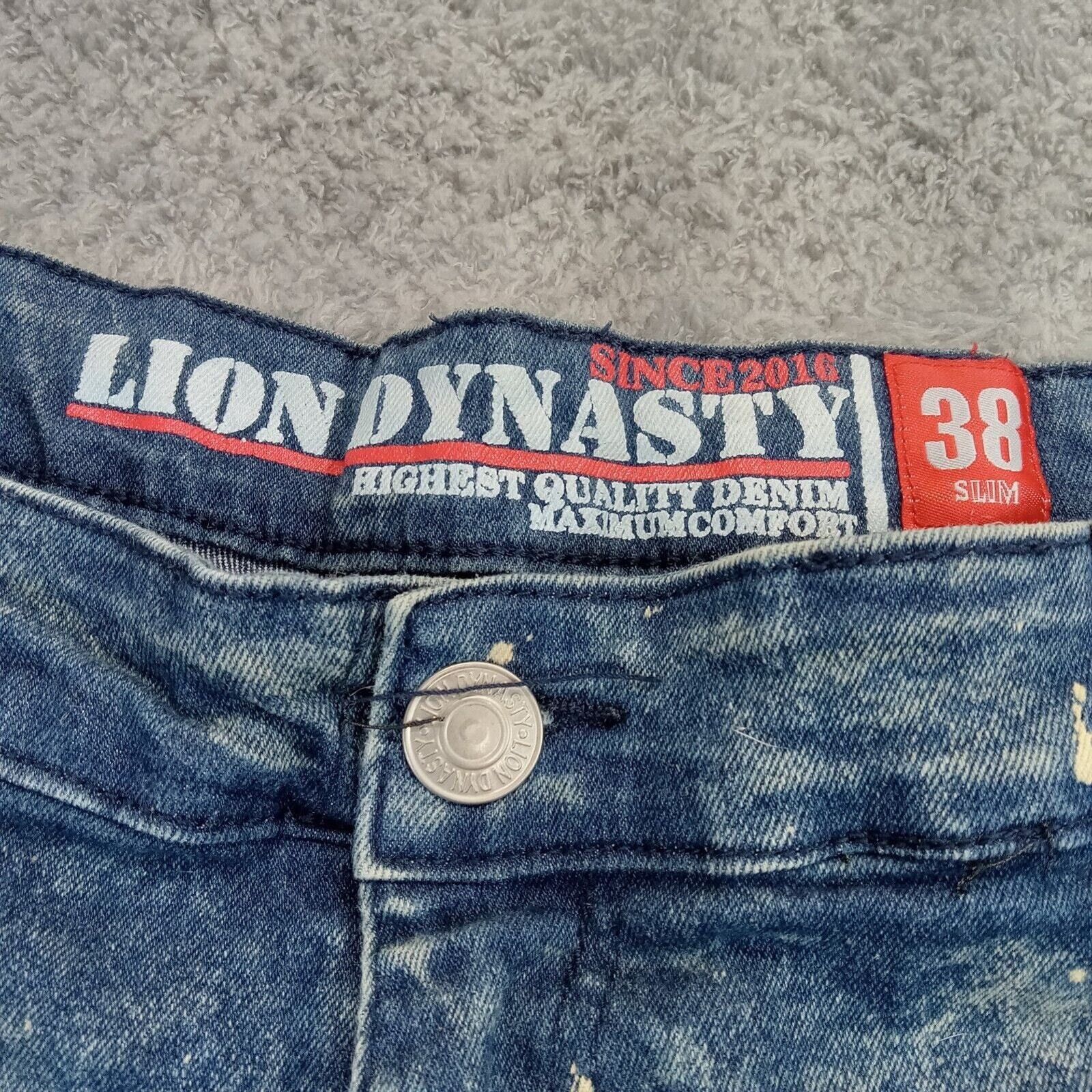 & Other Stories Lion Dynasty Shorts 38 Men Y2K Hip Hop Streetwear Jean Denim Size US 38 / EU 54 - 5 Thumbnail