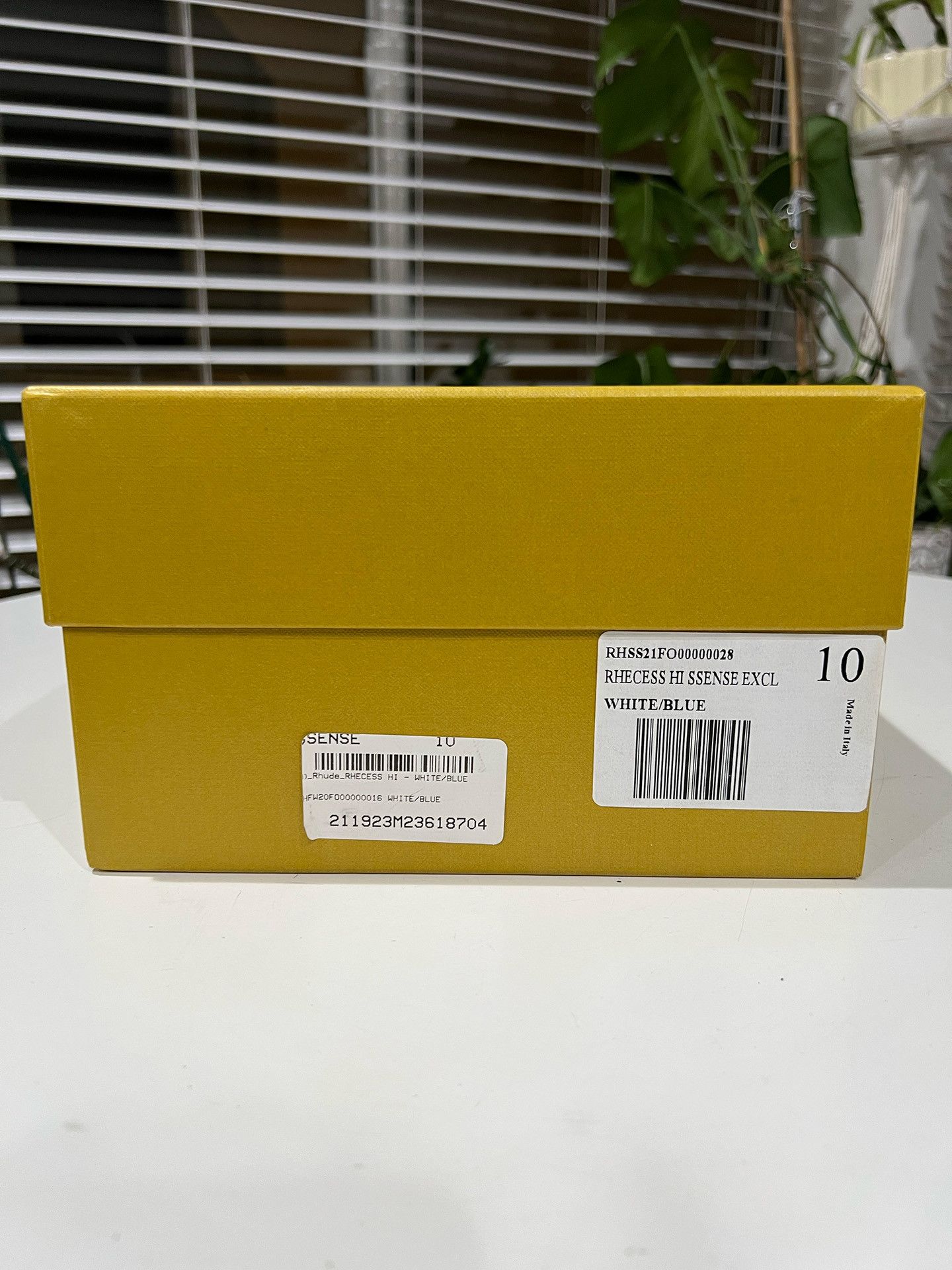 Rhude NWT-Rhude SSENSE Exclusive White & Blue Rhecess Hi Sneakers Size US 10 / EU 43 - 10 Thumbnail
