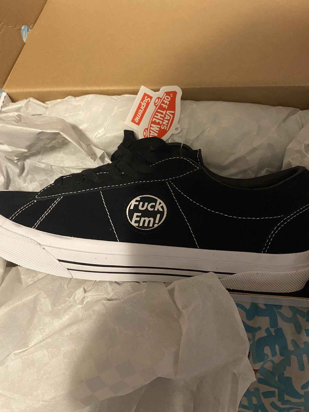 Supreme × Vans Supreme Vans Sid Fuck Em! Black Size 11 SS24 Size US 11 / EU 44 - 7 Thumbnail