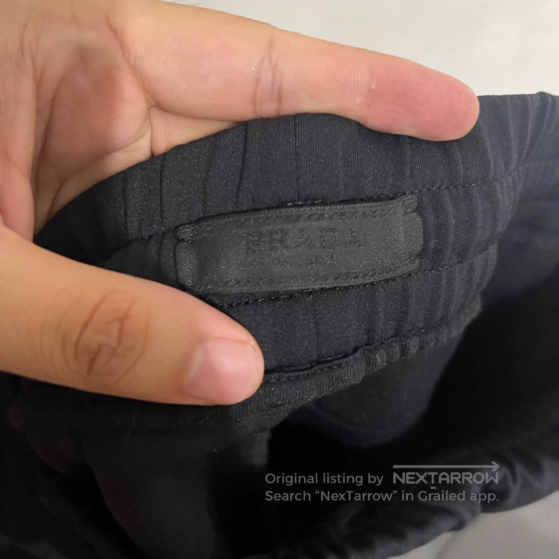 Prada Prada Black Triangle Logo Sports Pants L. Size US 28 / EU 44 - 4 Thumbnail