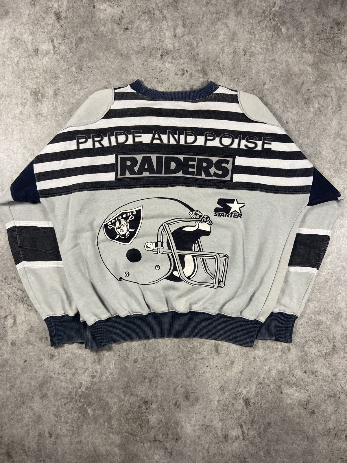 Starter RARE Vintage Starter Raiders Sweatshirt Size US L / EU 52-54 / 3 - 3 Thumbnail