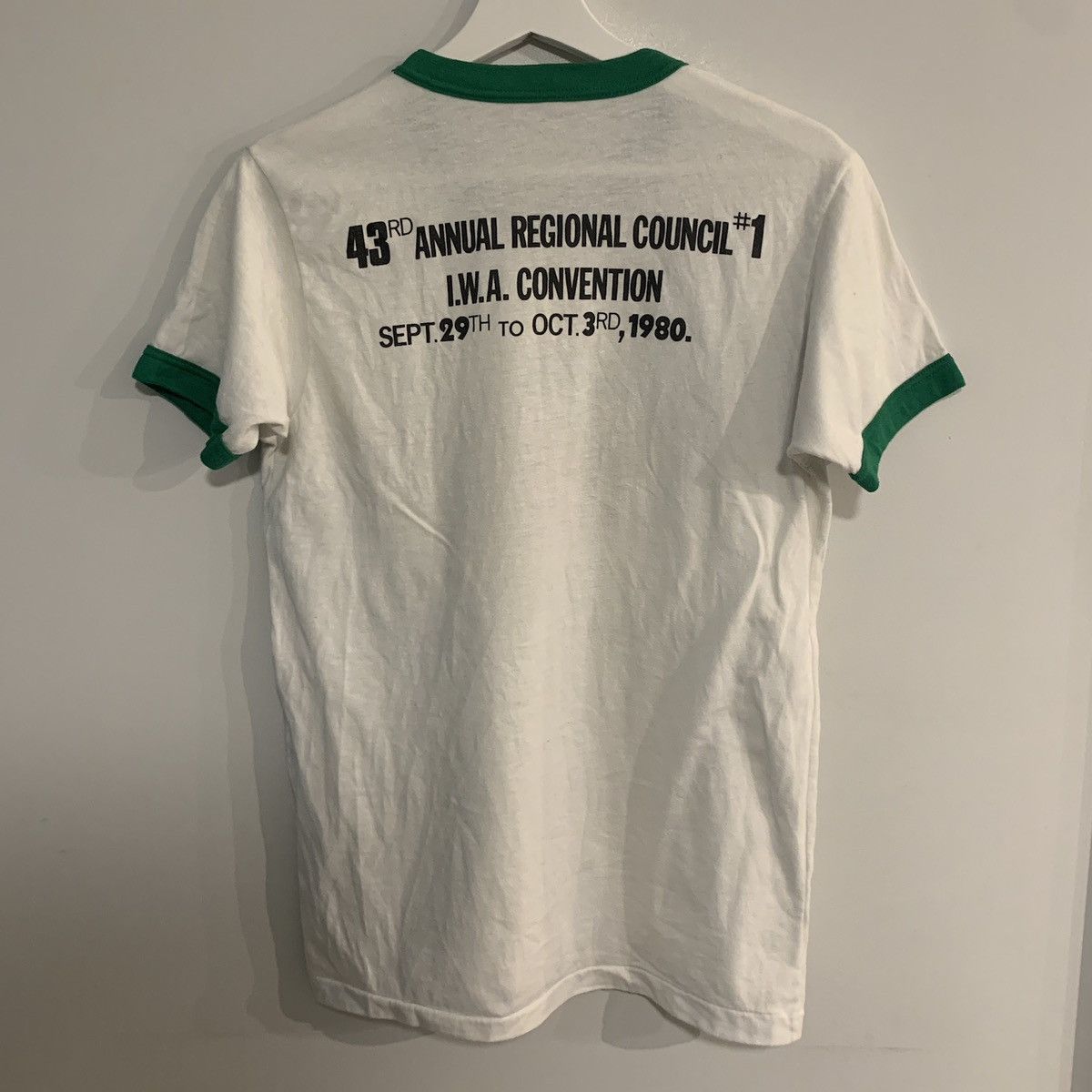 Japanese Brand × Vintage Vintage 70s International Woodworkers Association T Shirt Size US S / EU 44-46 / 1 - 2 Thumbnail
